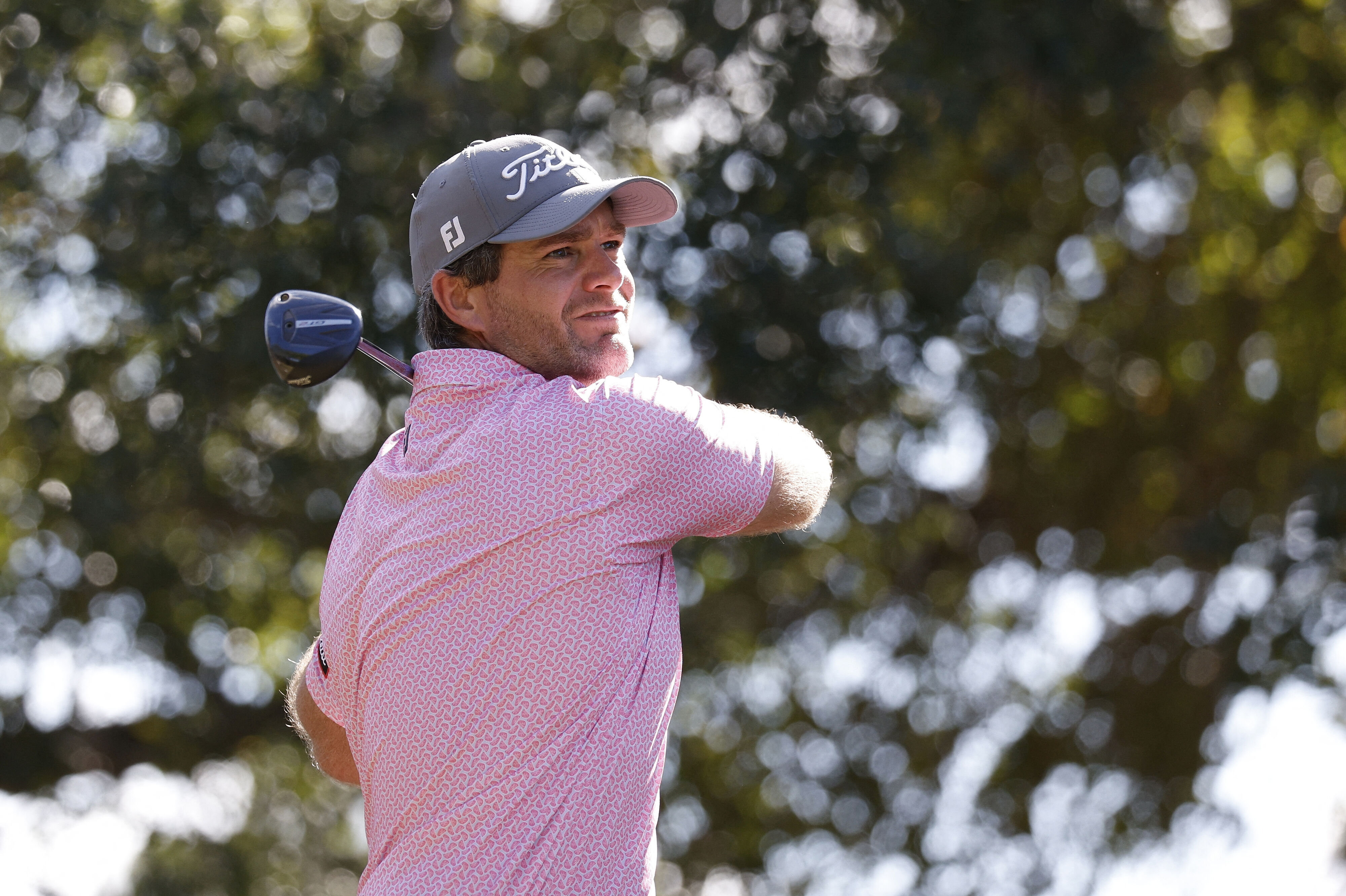 Lucas Bjerregaard ligger delt nummer fire i Spanien inden søndagens sidste runde. (Arkivfoto).