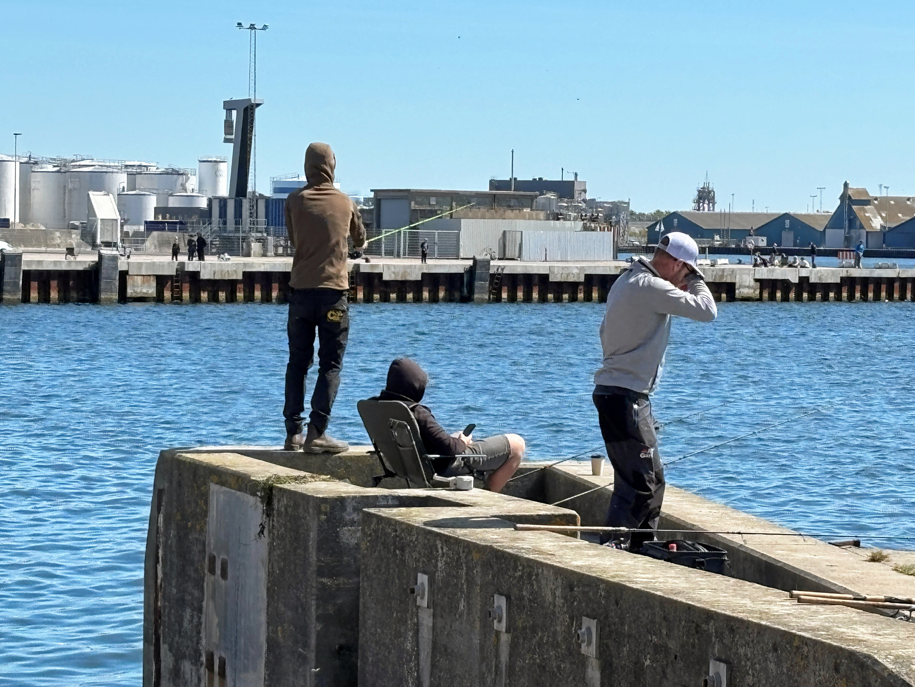 Igen i år var Kalundborg Havnepark omdrejningspunkt for den årlige hornfiskefestival. Det tiltrak mange sportsfiskere - både erfarne såvel som helt grønne.