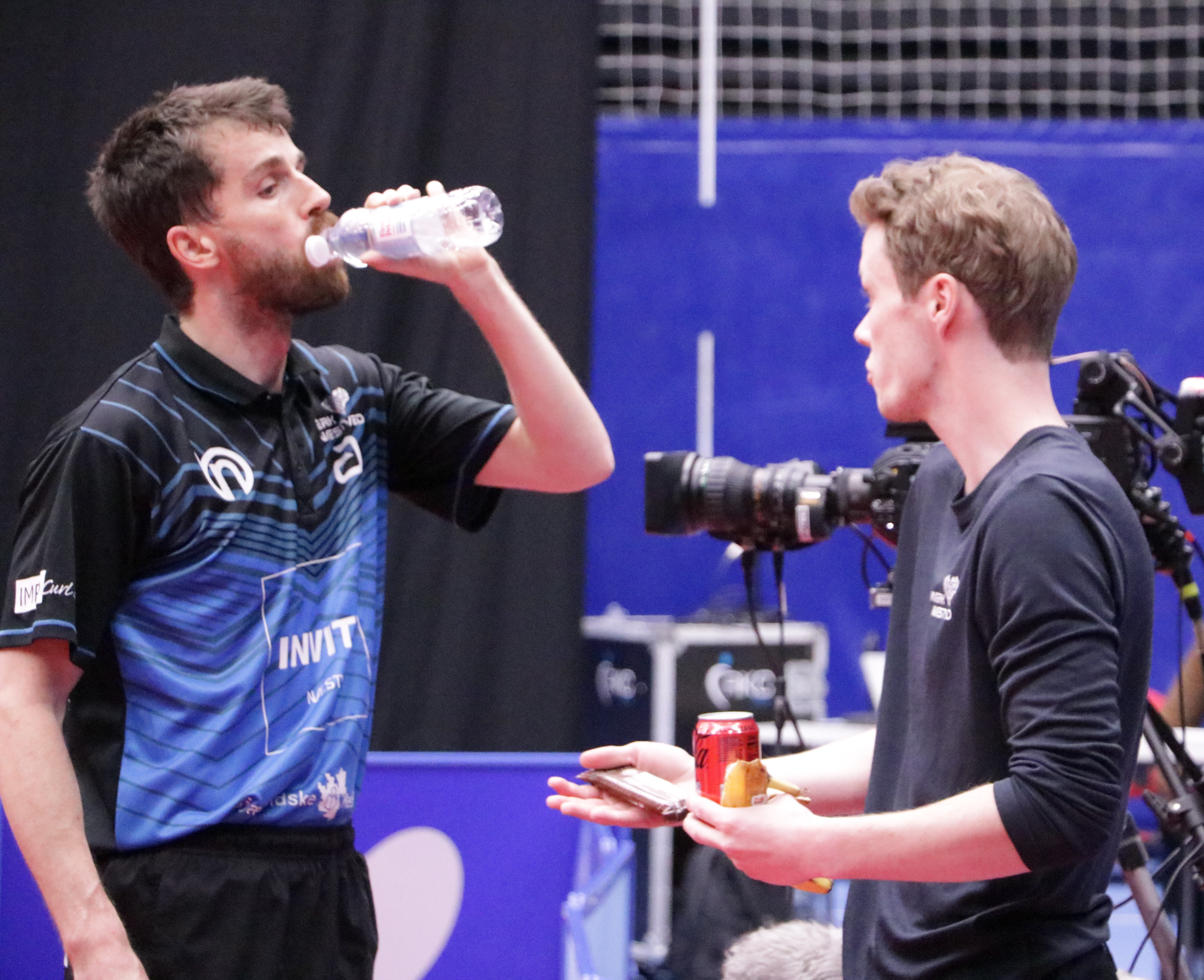 Jeppe Spottog (th.) og Michal Obeslo under DM-finalen i Roskilde i 2024.