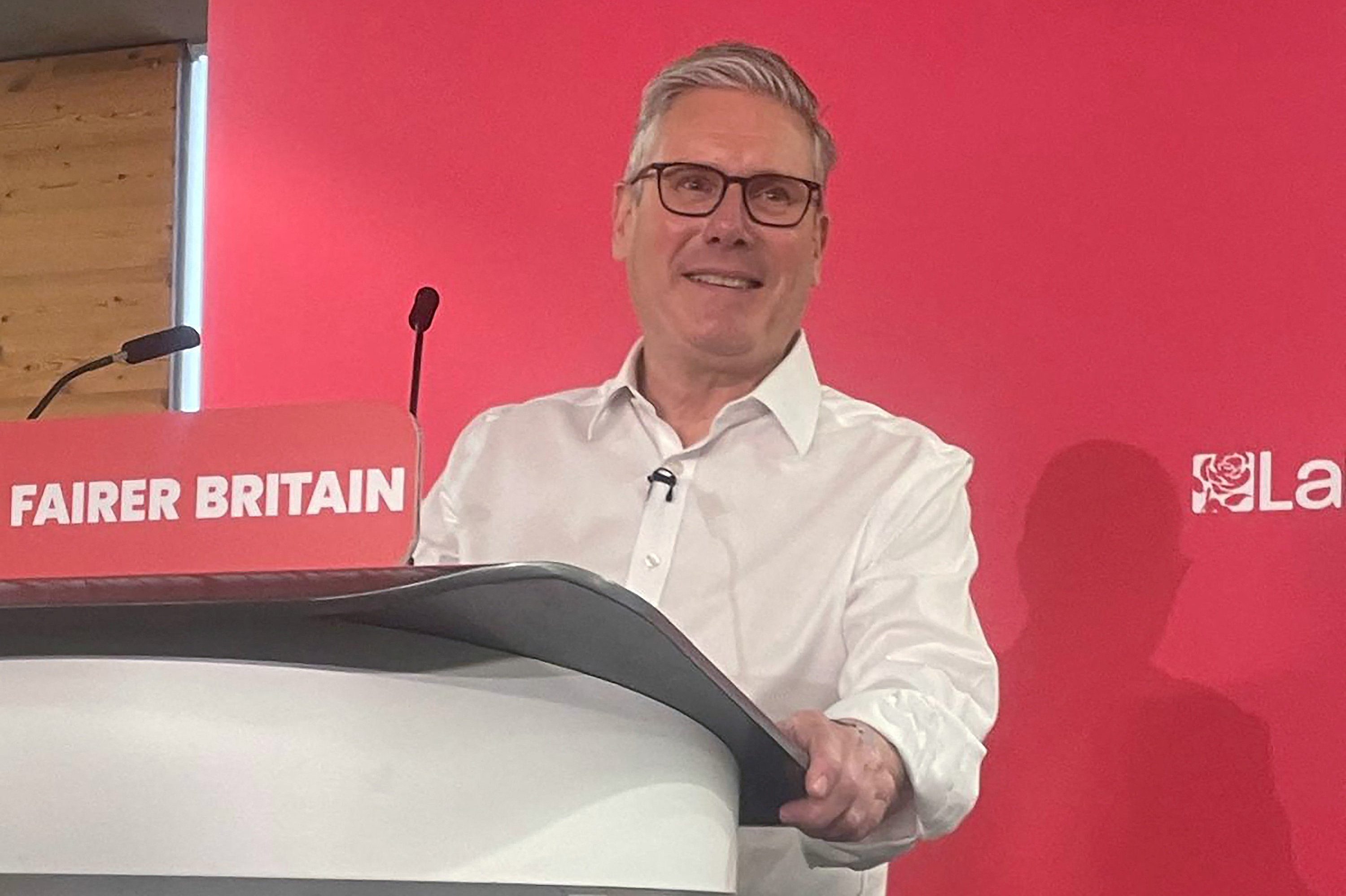 Mandag holdt den britiske premierminister, Keir Starmer, tale til en partibegivenhed i London.