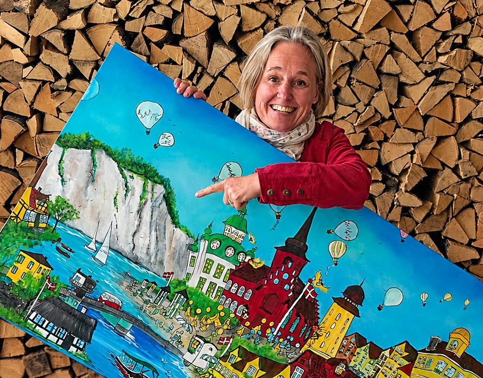 Billedkunstner Christina Christiansen i Slangerup er klar med kunst i pinsen.