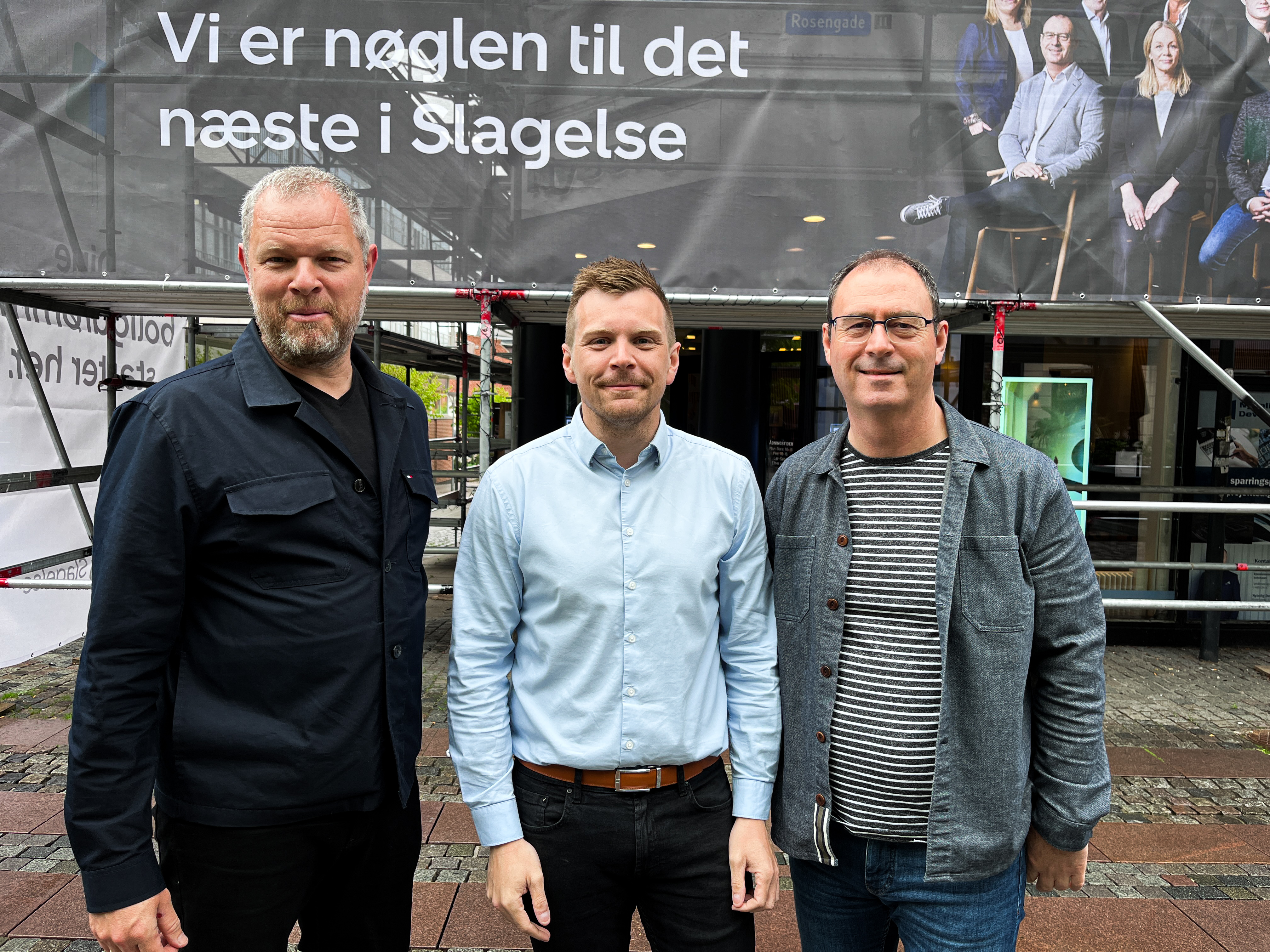 De tre indehavere fra venstre: Lars Bryde, Kenneth Andersen og Peter Valentin.