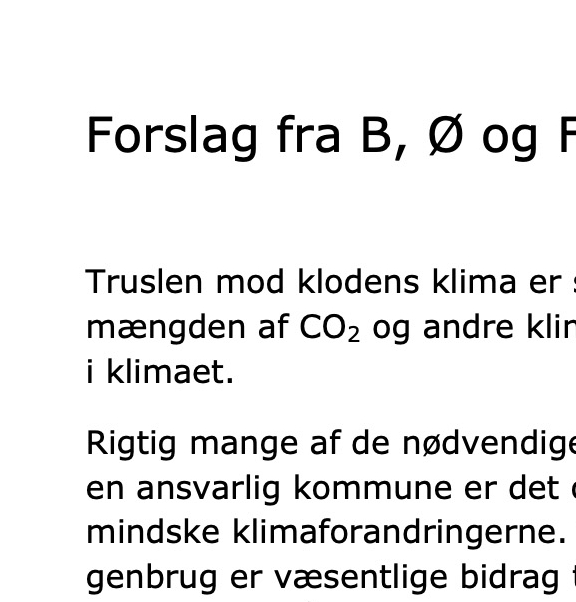 Den 13. marts 2019 stillede Vagn Kjær-Hansen på vegne af SF, Radikale Venstre og Enhedslisten et forslag om at reducere antallet af flyrejser i Brøndby Kommune. - Skærmbillede Den 13. marts 2019 stillede Vagn Kjær-Hansen på vegne af SF, Radikale Venstre og Enhedslisten et forslag om at reducere antallet af flyrejser i Brøndby Kommune.