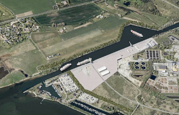 Næstveds nye erhvervshavn skal efter planen ligge på Ydernæs.