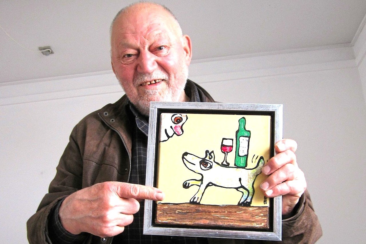 Røde Mor-kunstnerne Troels Trier og Ole Finding døde med kun få dage imellem. Deres kunst lever videre på kunstmuseum.