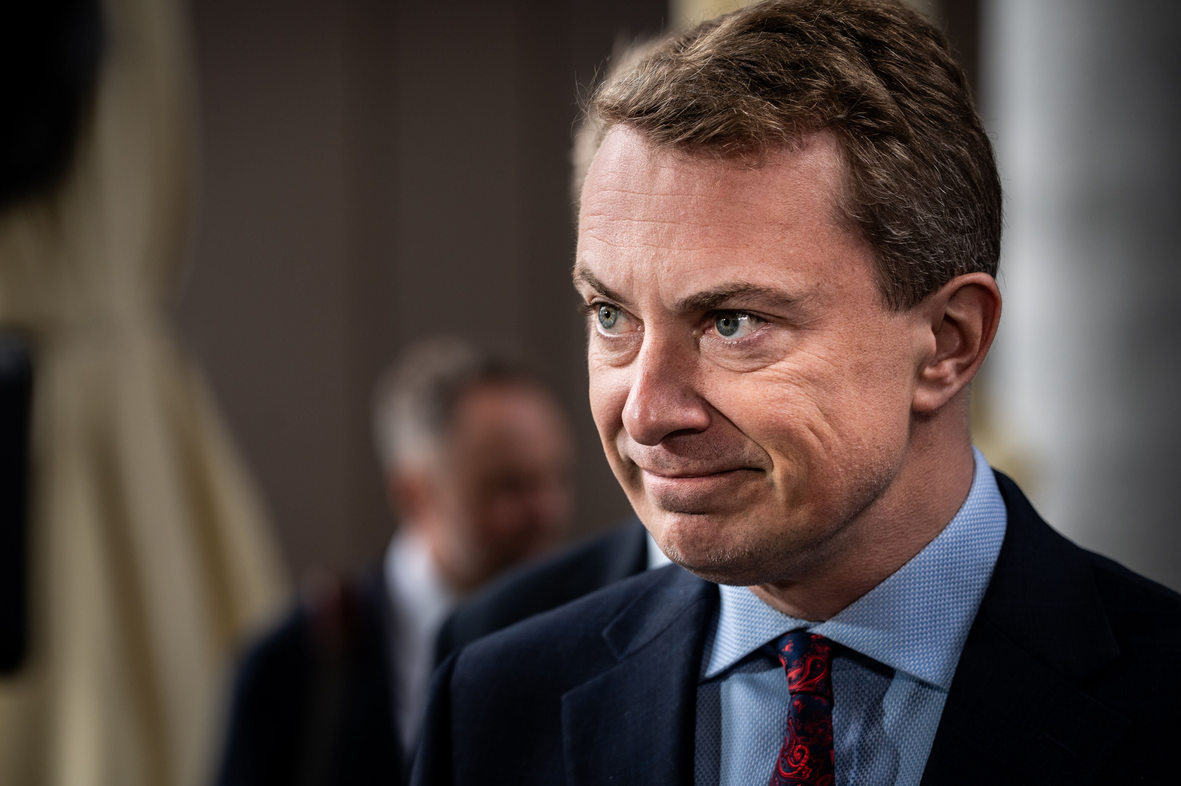 Morten Messerschmidt (DF) ankommer til regeringsforhandlinger på Hotel Scandic Spectrum i København.