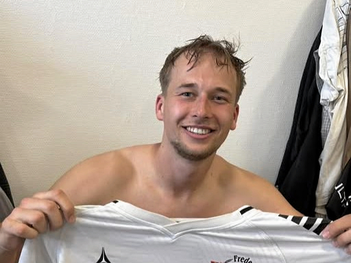 Carl Løkkegaard blev FFK's matchvinder med sit sejrsmål dybt inde i overtiden