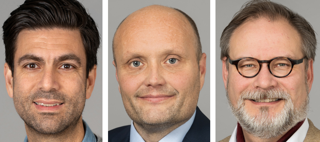 Andreas Pourkamali, Kenneth Sørensen og Søren Revsbæk
