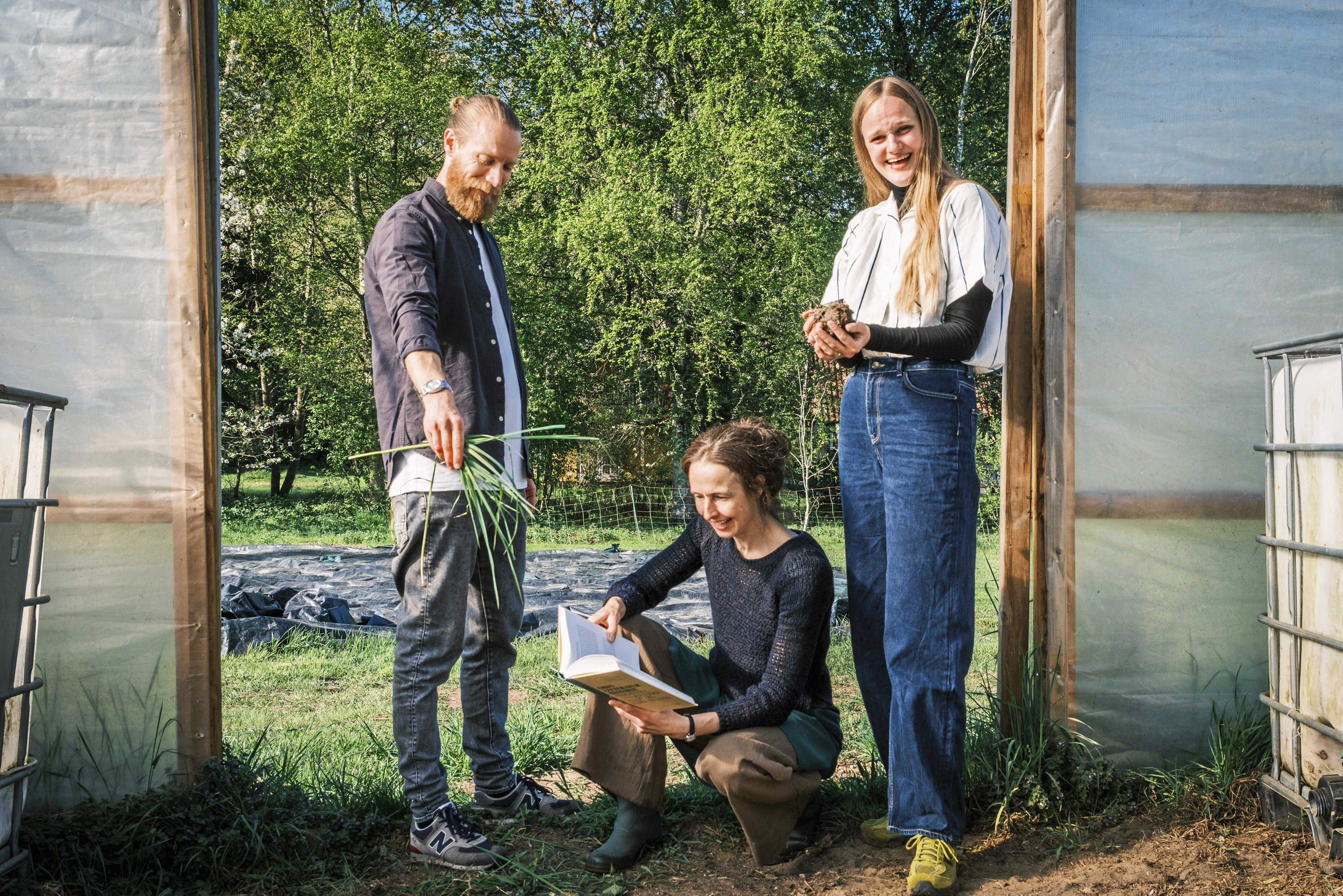 Initiativtagere og arbejdsgruppe. Fra venstre: Søren Lagoni (initiativtager), Rose Gaihede og Cille Melgaard