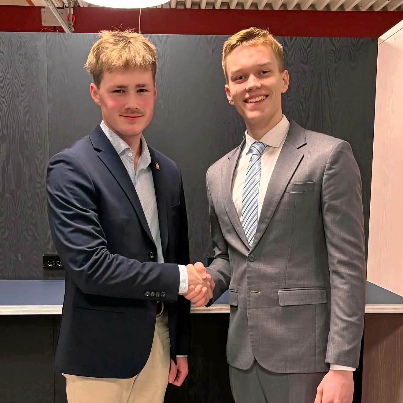 Mads Ramstedt og Lucas Larsen er henholdsvis formand og næstformand for Konservativ Ungdom i Køge Bugt