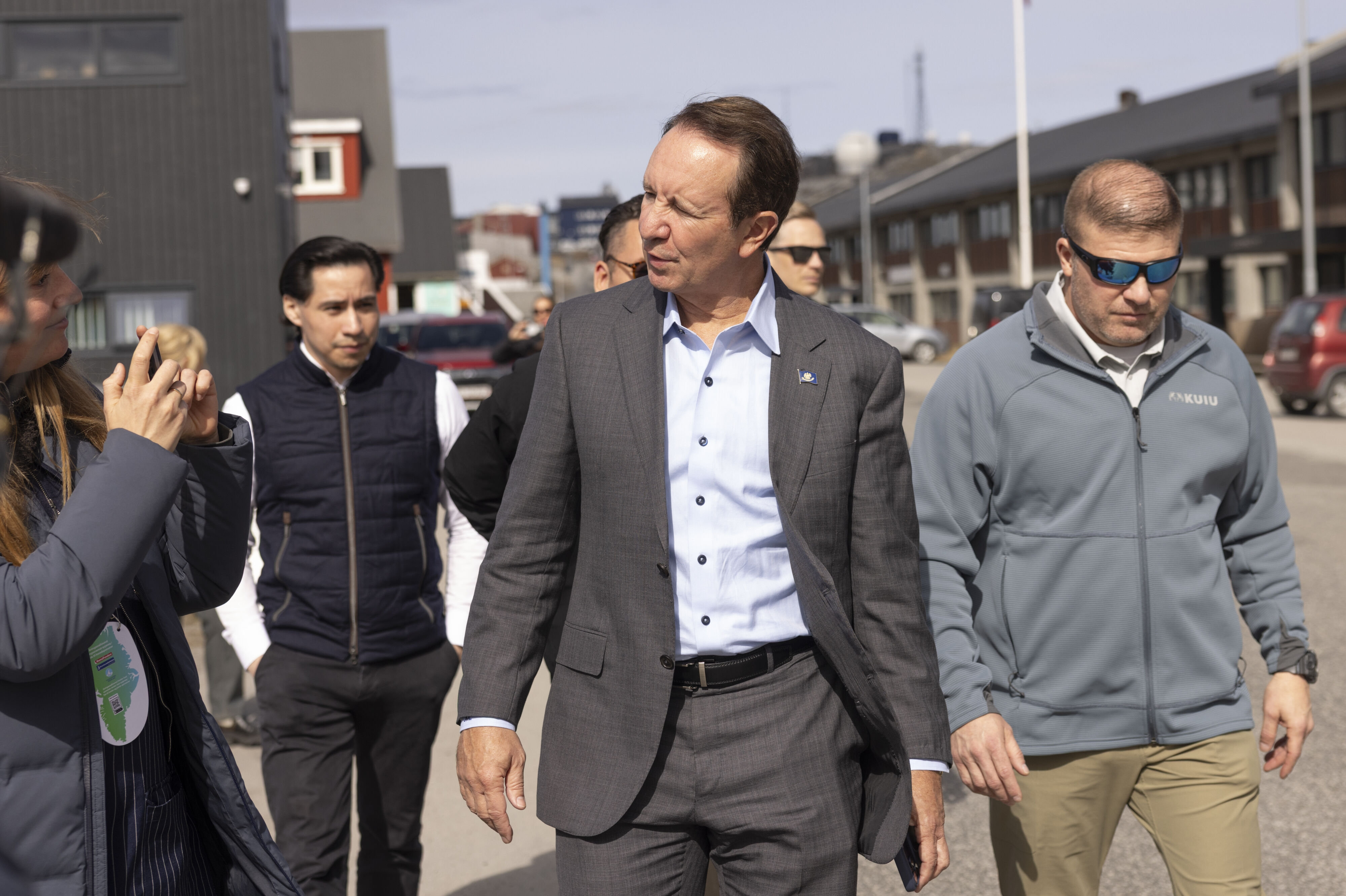 USA's særlige udsending til Grønland, den republikanske guvernør Jeff Landry, besøgte tidligere på ugen Nuuk. (Arkivfoto).