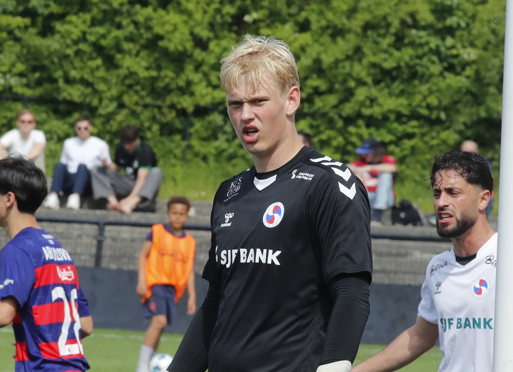 Benjamin Høier Olsen i Holbæks mål mod Frem.