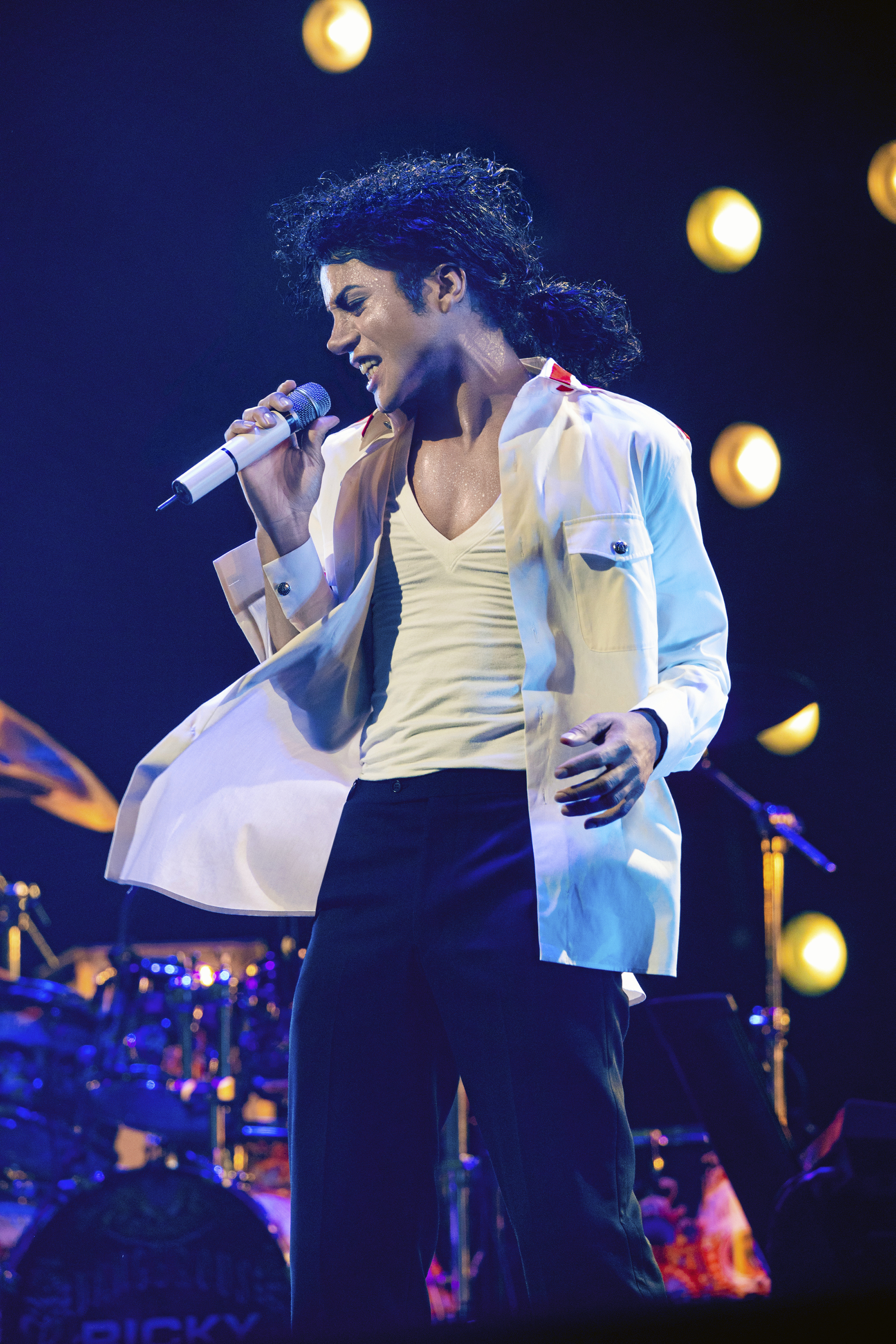 Jaafar Jackson i rollen som Michael Jackson i filmen "Michael".