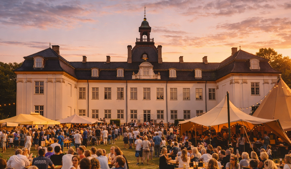 Lørdag bliver programmet afrundet med fri champagnebar og musikbingo under åben himmel.