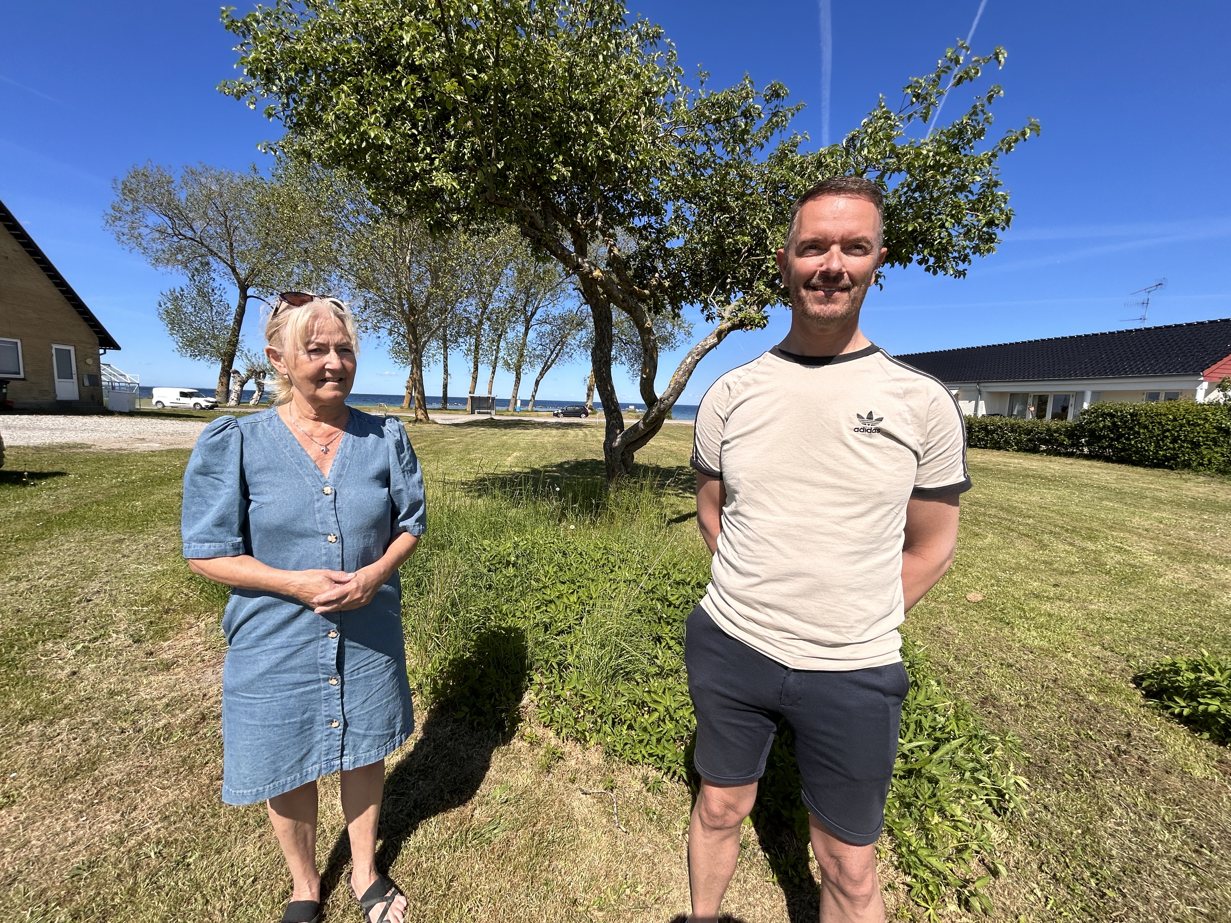 Vivi Mathiesen, sekretær i, og Thorbjørn Biltoft, formand for Søvold Grundejerforening.