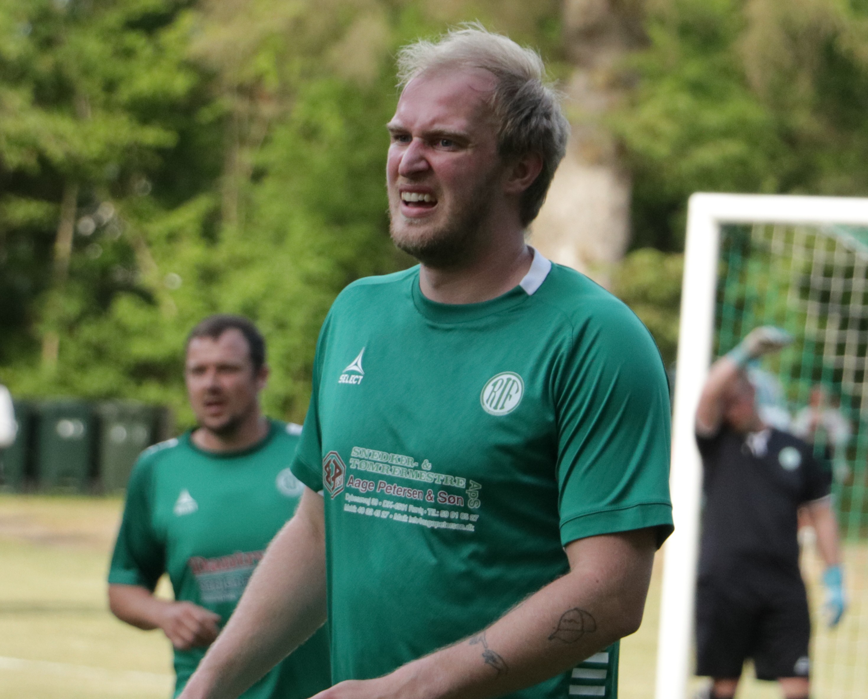 Mathias Larsen i kamp for Rørvig mod Nykøbing Sj. for nylig.