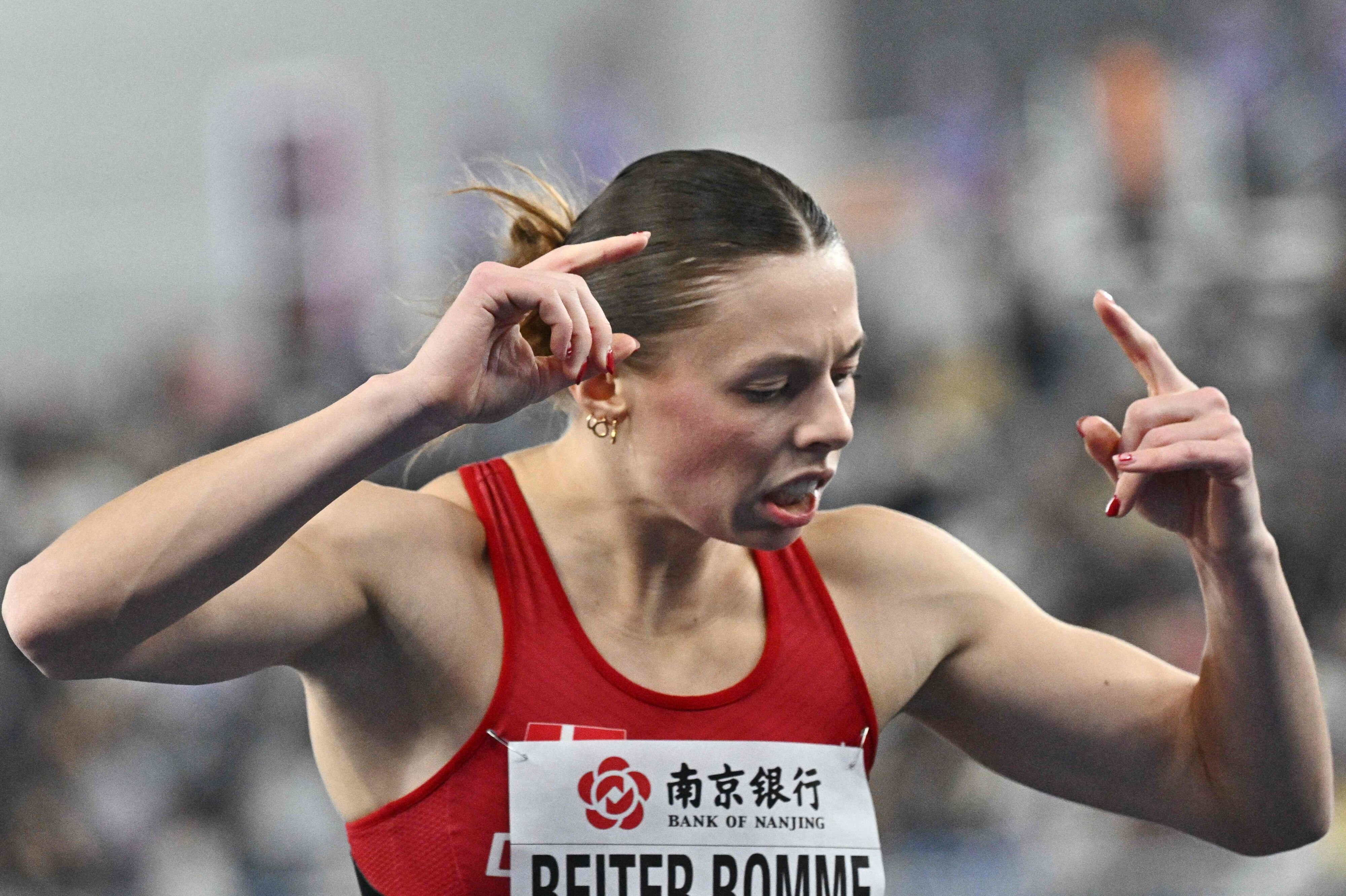 Ida Beiter Bomme satte søndag rekorden med en tid på 12,81 sekunder på Østerbro Stadion. (Arkivfoto).