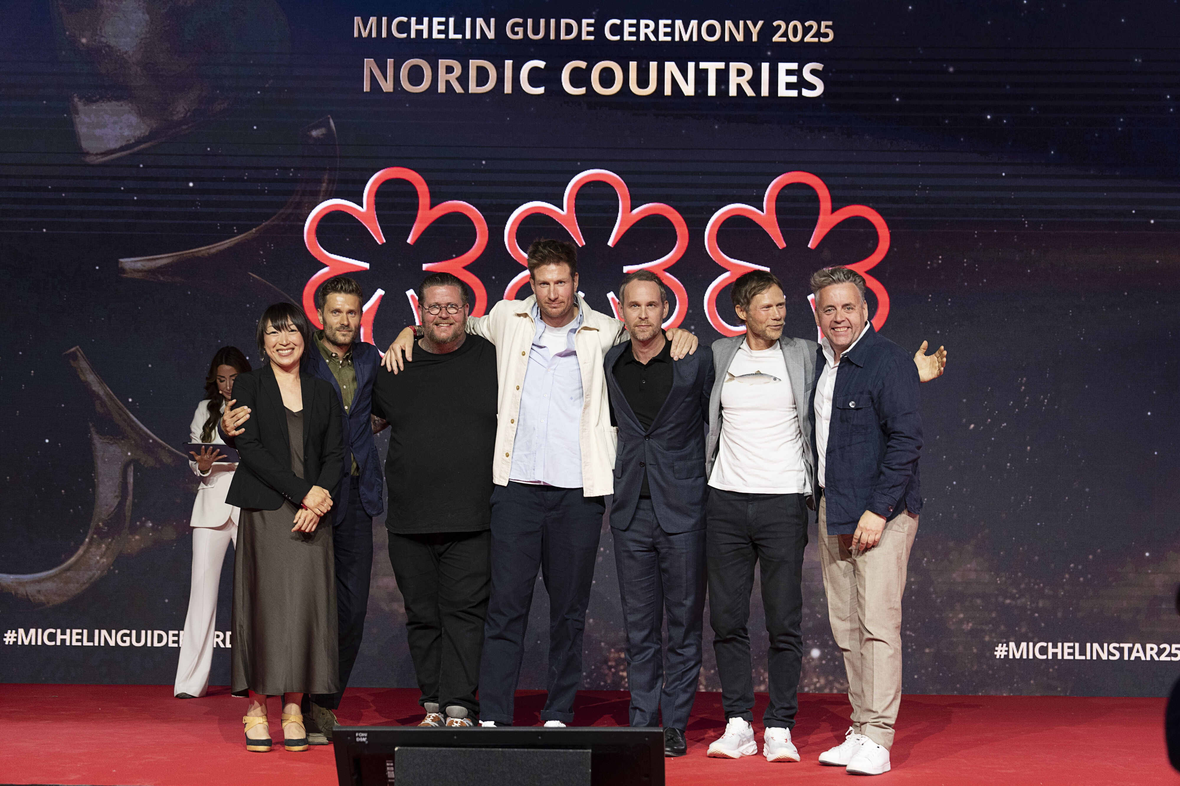 Mandag uddeler Michelinguiden stjerner til Nordens bedste restauranter ved et show i Tivoli i København. Billedet er fra sidste års uddeling, der fandt sted i Odsherred. (Arkivfoto).