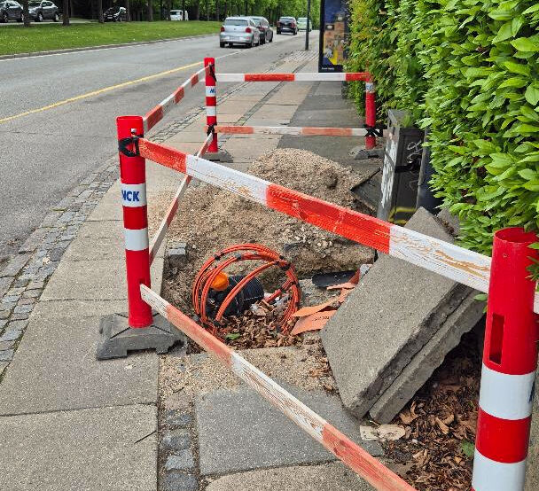 Vejarbejde på Jægersborg Allé