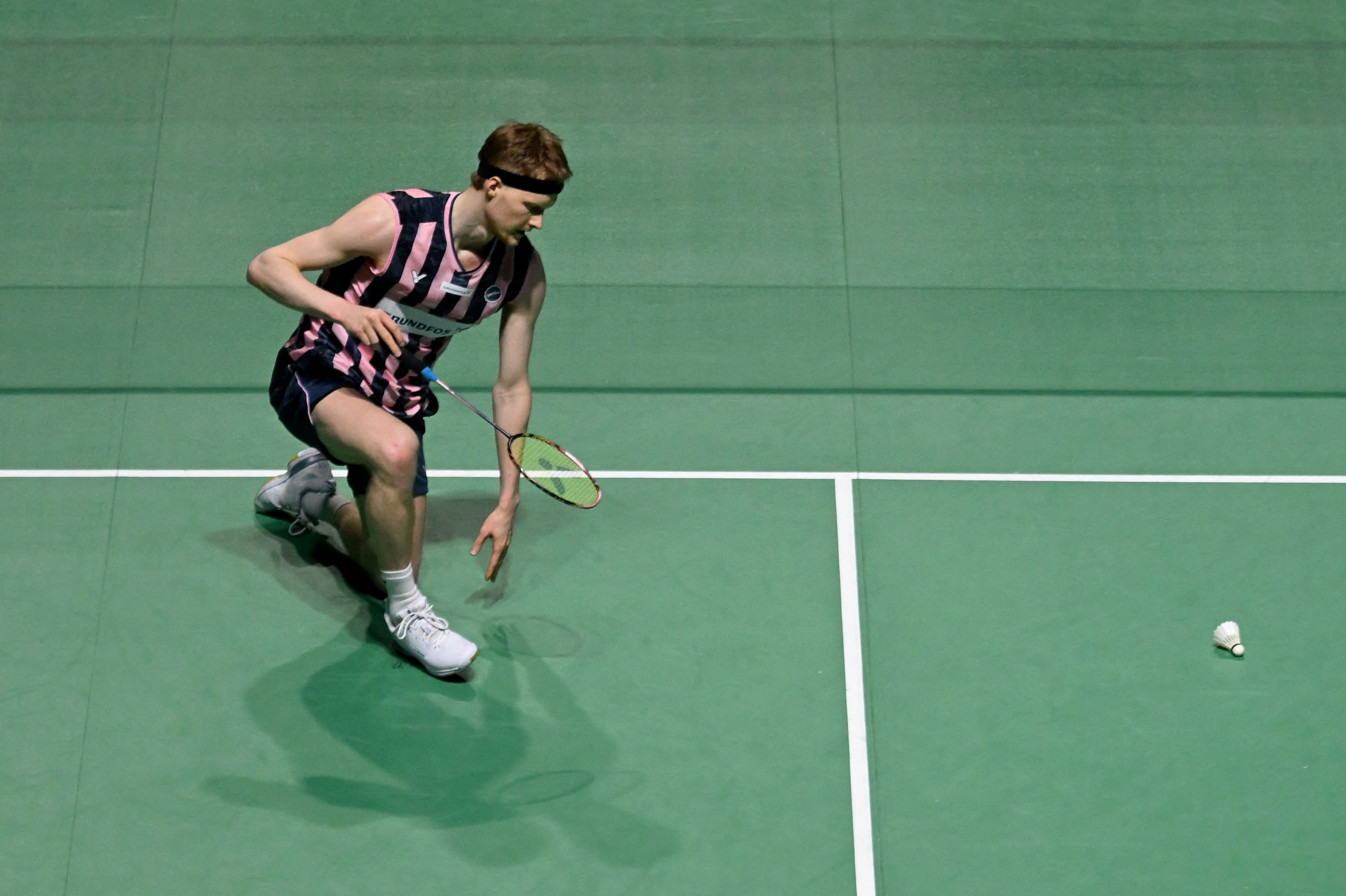 Anders Antonsen er ude af Indonesia Open efter et skuffende nederlag i første runde. (Arkivfoto).