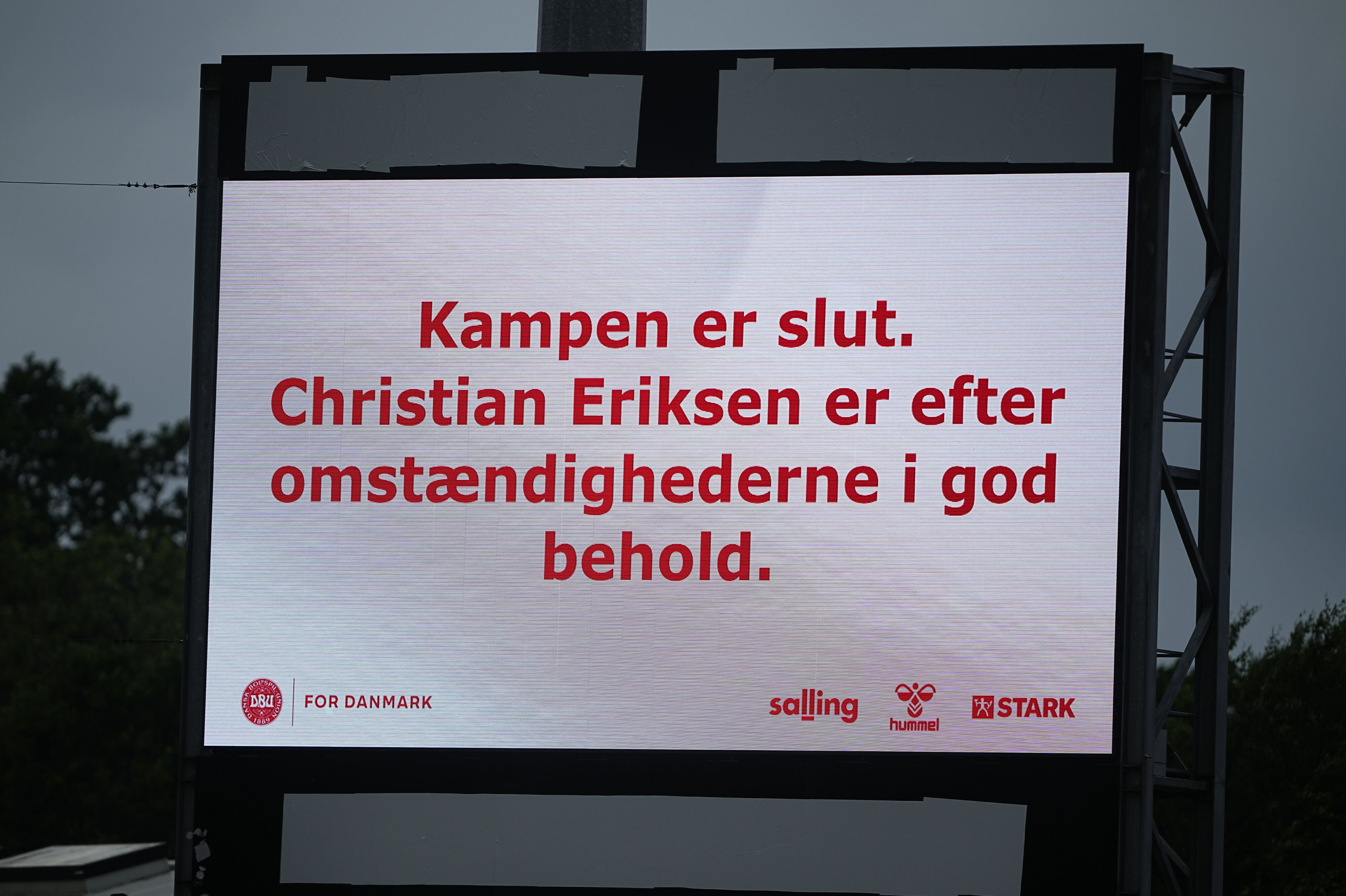 Fodboldlandskampen mellem Danmark og Ukraine på Odense Stadion søndag den 7. juni 2026.
