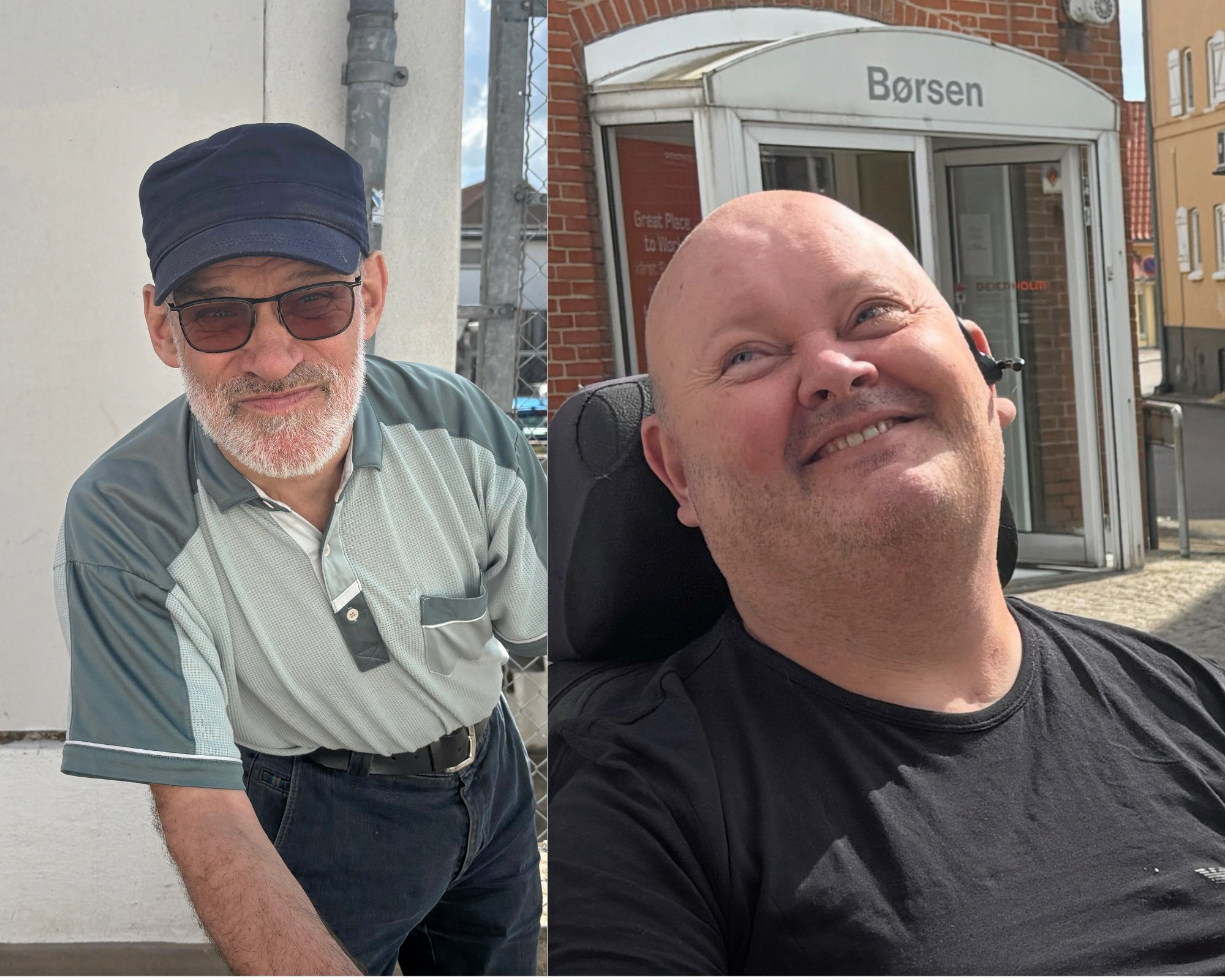 Bjarne Hansen og Jens Mulvad har begge svært ved at komme ordentlig rundt i gaden.