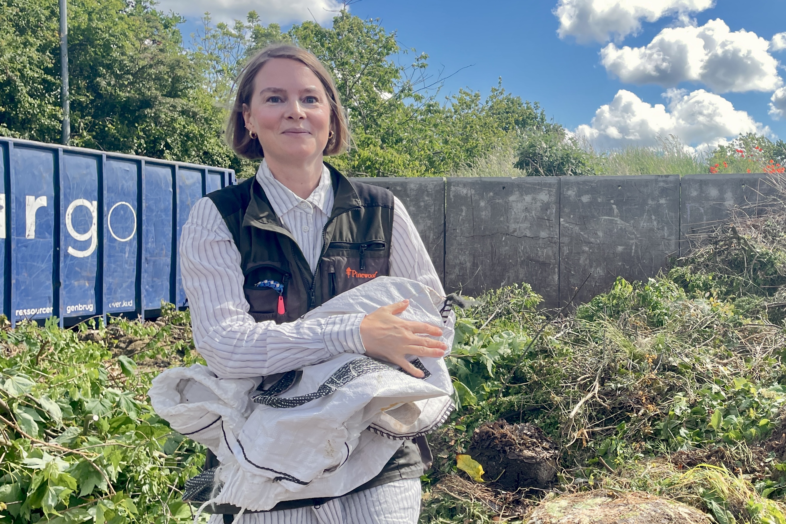 Ida Kunzendorf er blandt de mange Lejre-borgere, der flittigt besøger Torkilstrup Genbrugsplads.
