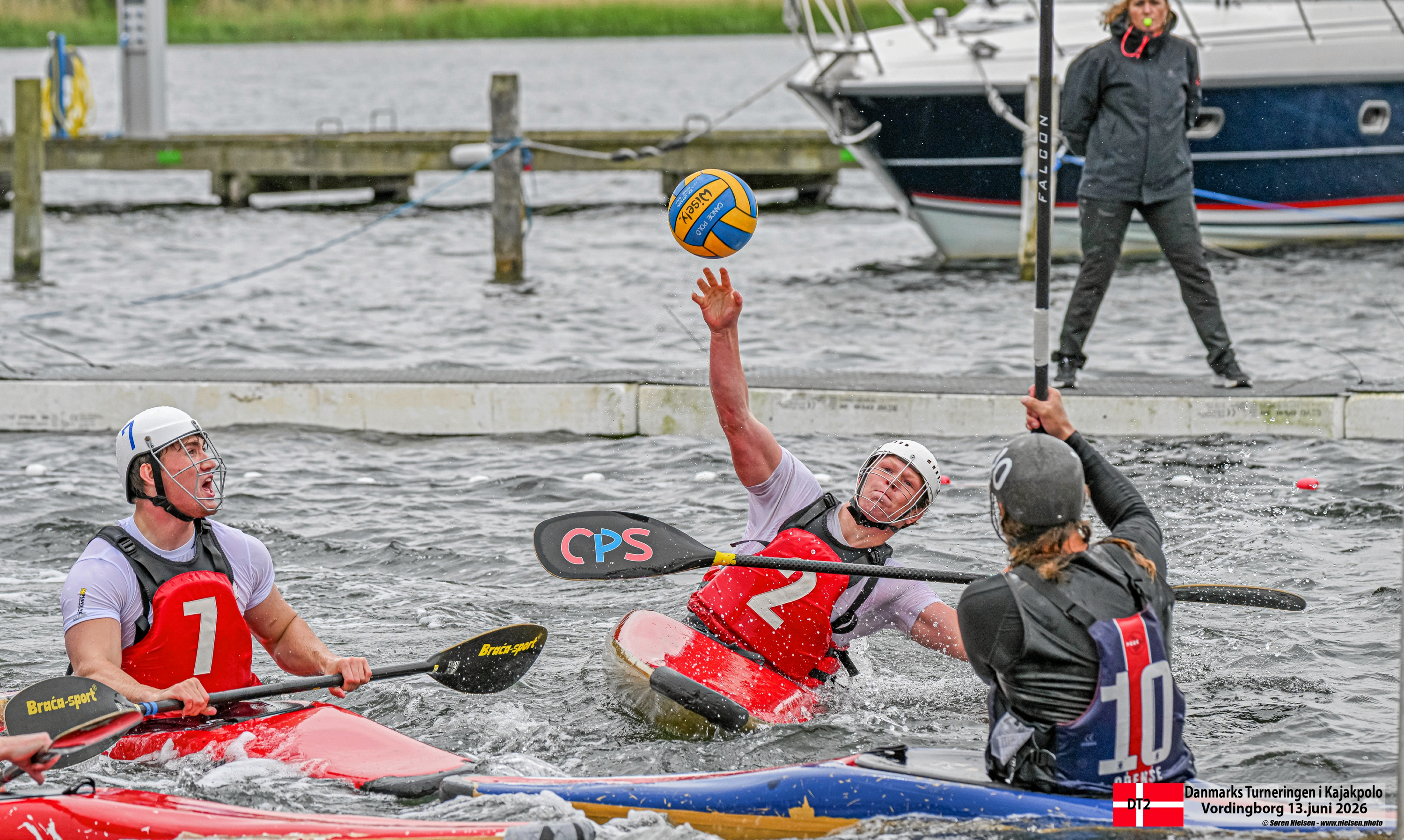 Robert Jørgensen (nr 7) og Hubert Henum (nr. 2) i kamp for Skovshoved Dynamite.