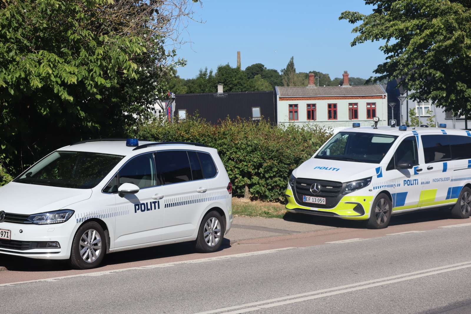 Forsvarets Ammunitionsrydningstjeneste (EOD) var med politiet ude og ransage et hjem på Valbygårdsvej i Slagelse