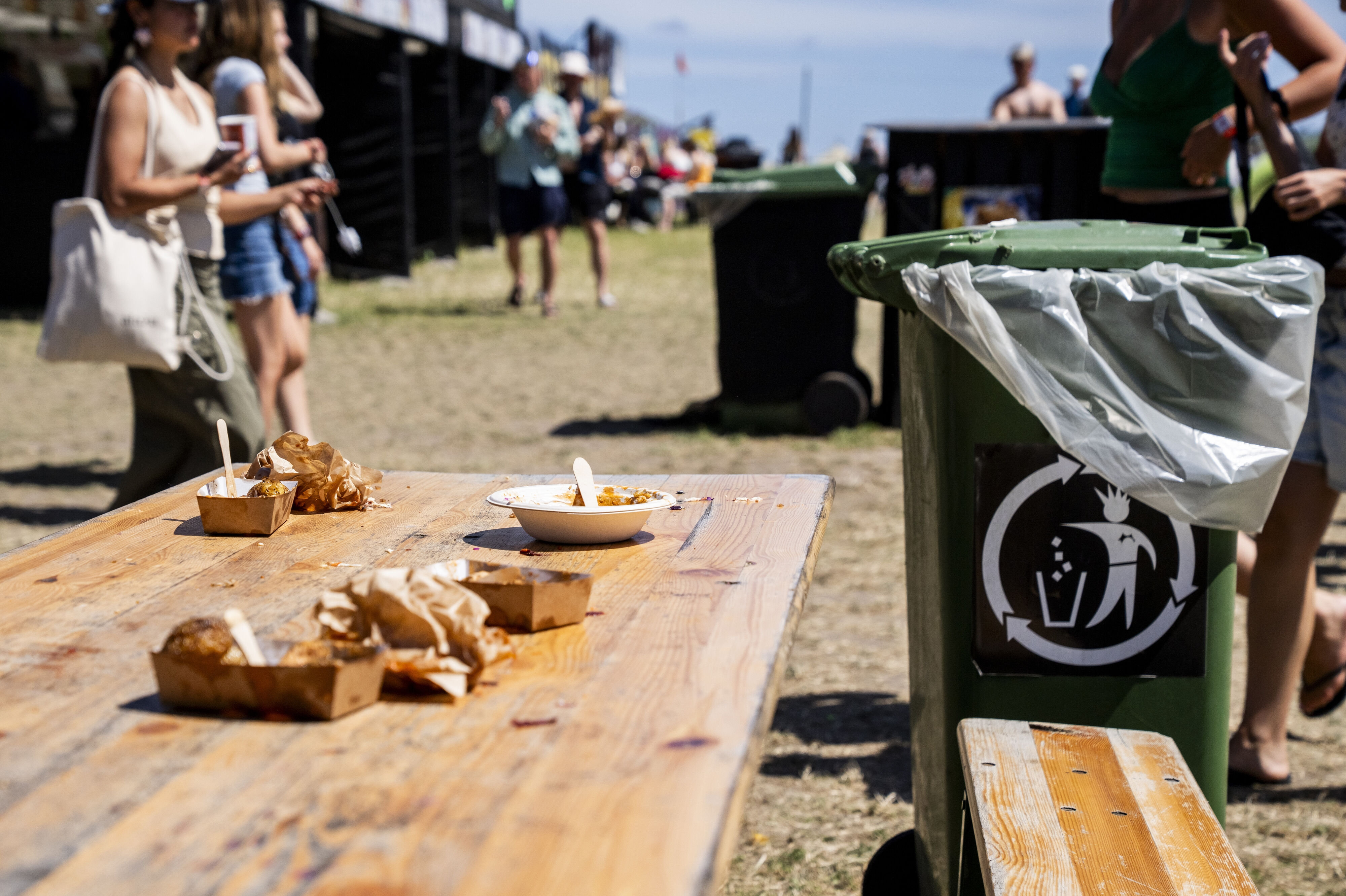 Roskilde Festival 2026 har opnået miljømærket Svanemærket, der sætter krav til blandt andet affaldssortering, økologi og genopbyggelse af biodiversitet. (Arkivfoto).