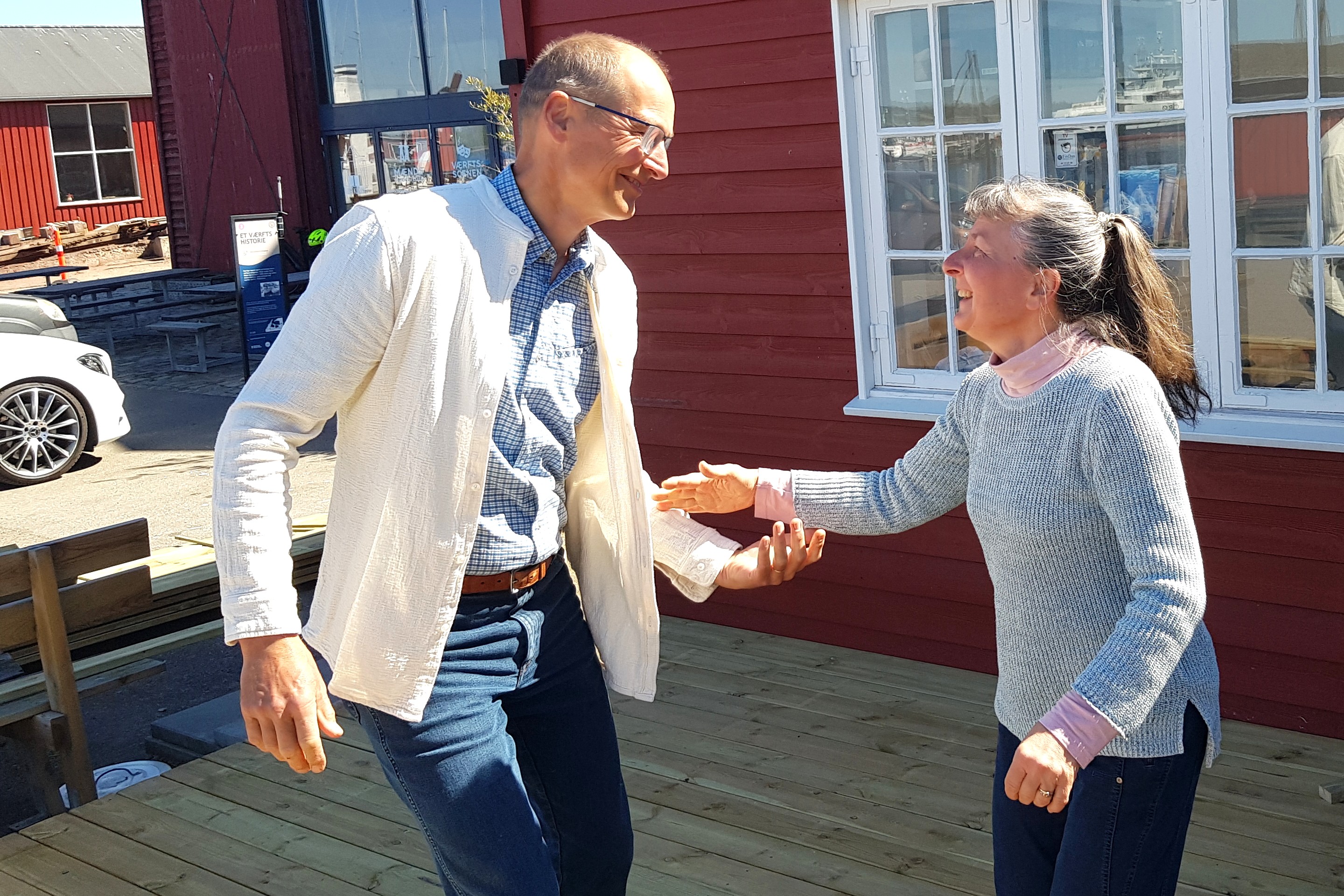 Ægteparret Joanna og Jens Bo Nielsen fra Holbæk elsker at danse.
