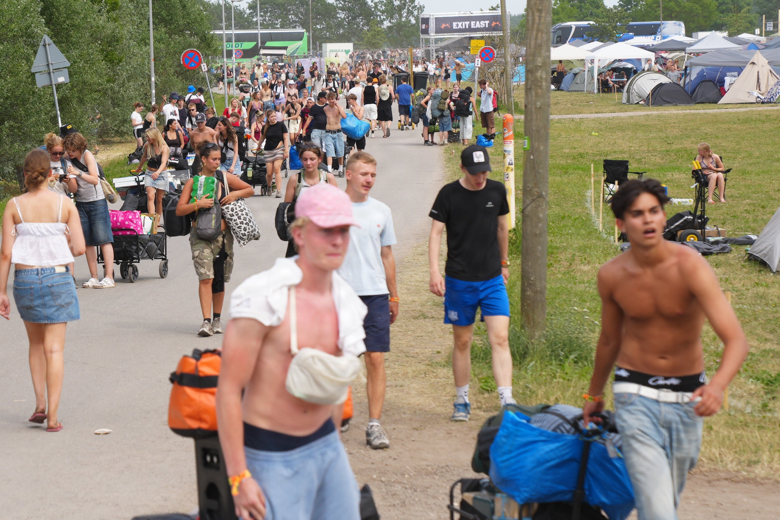 Campingområdet åbnede lørdag på Roskilde Festival, hvor tusindvis af mennesker fester i den næste uges tid. (Arkivfoto).