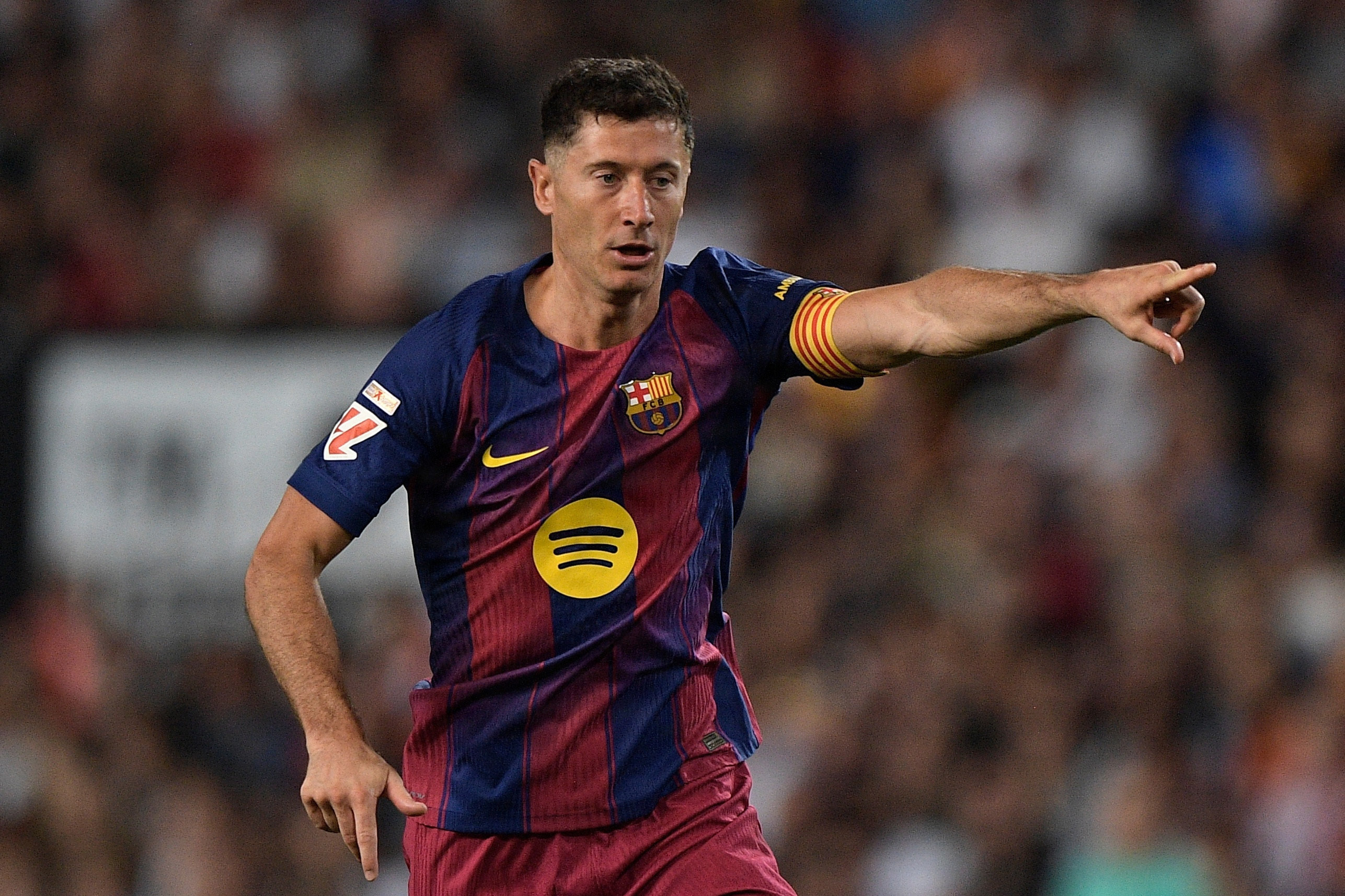 Robert Lewandowski nåede fire sæsoner i Barcelona, før han nu tager en tørn i MLS. (Arkivfoto).
