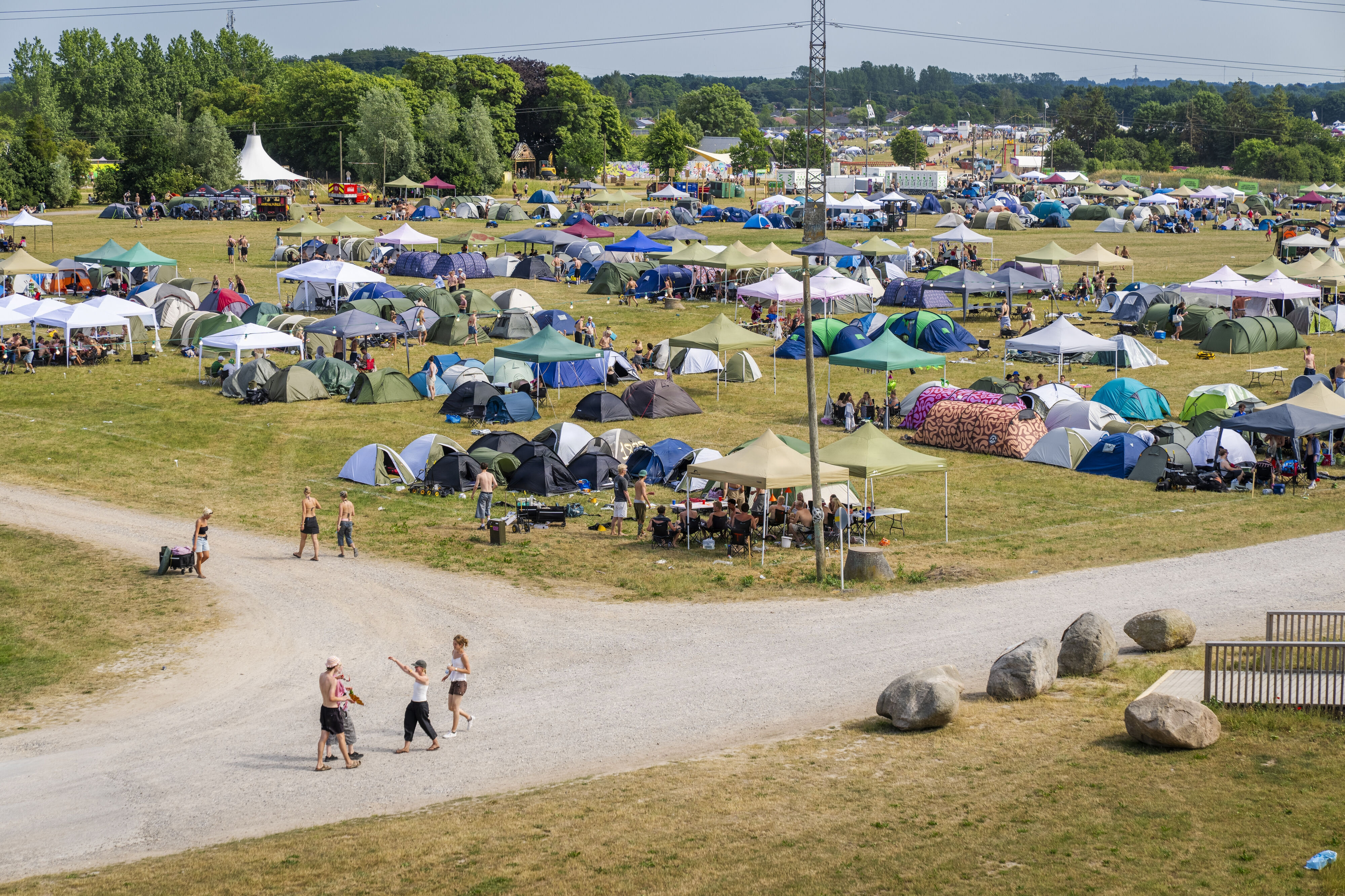 Campingområdet åbnede lørdag på Roskilde Festival. Selve festivalområdet åbner onsdag.