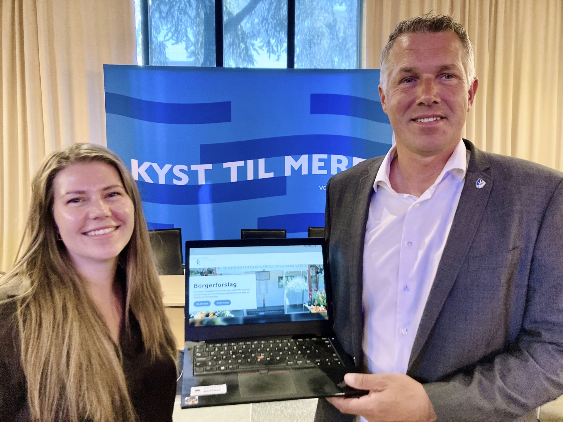Borgmester Michael Seiding Larsen har sammen med koordinator Caroline Kuipers netop lanceret muligheden for at indsende borgerforslag i Vordingborg Kommune.