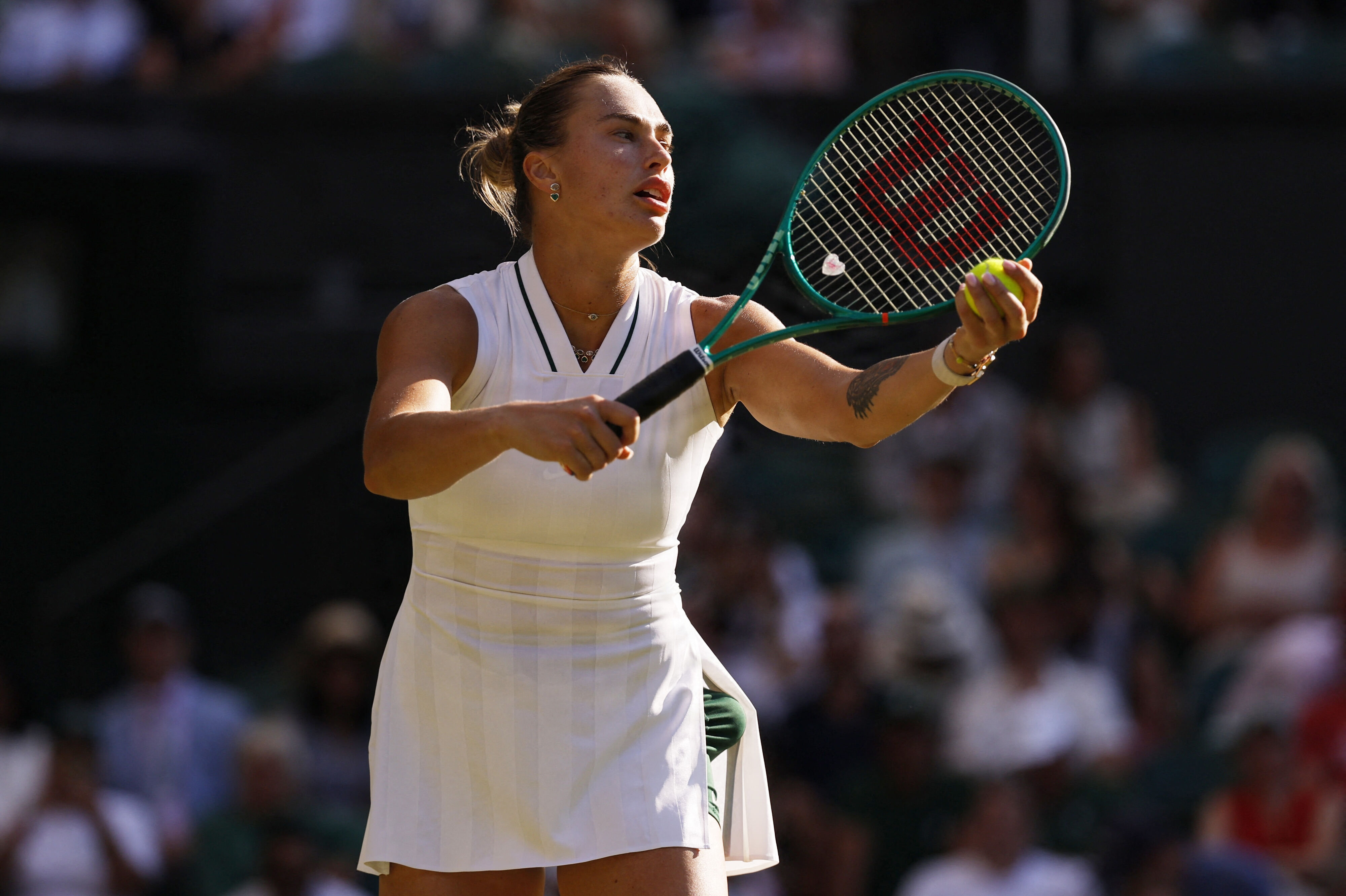 Aryna Sabalenka er førsteseedet ved Wimbledon.