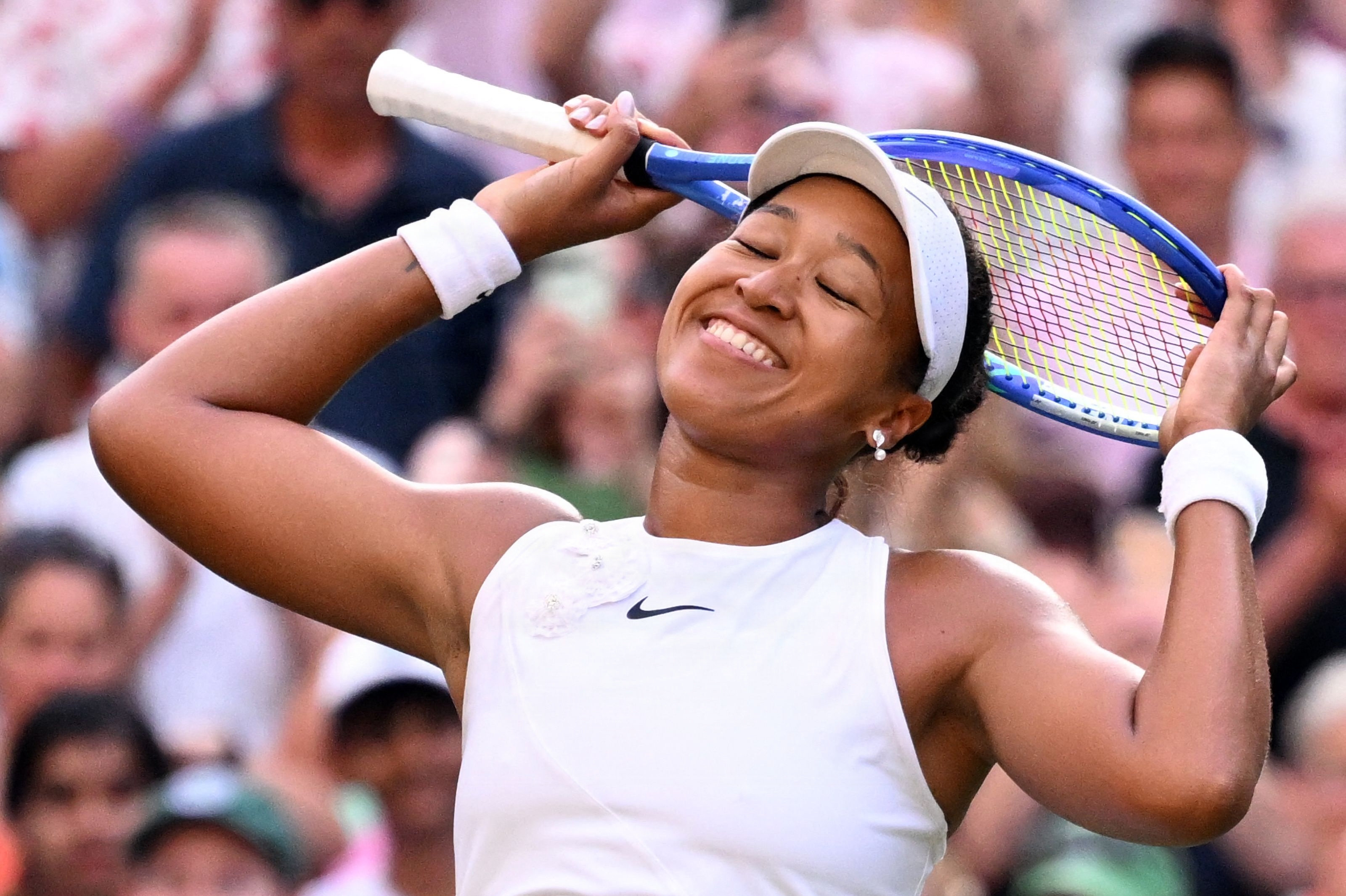 Lettelsen var til at få øje på, da Naomi Osaka vandt kampens sidste bold.