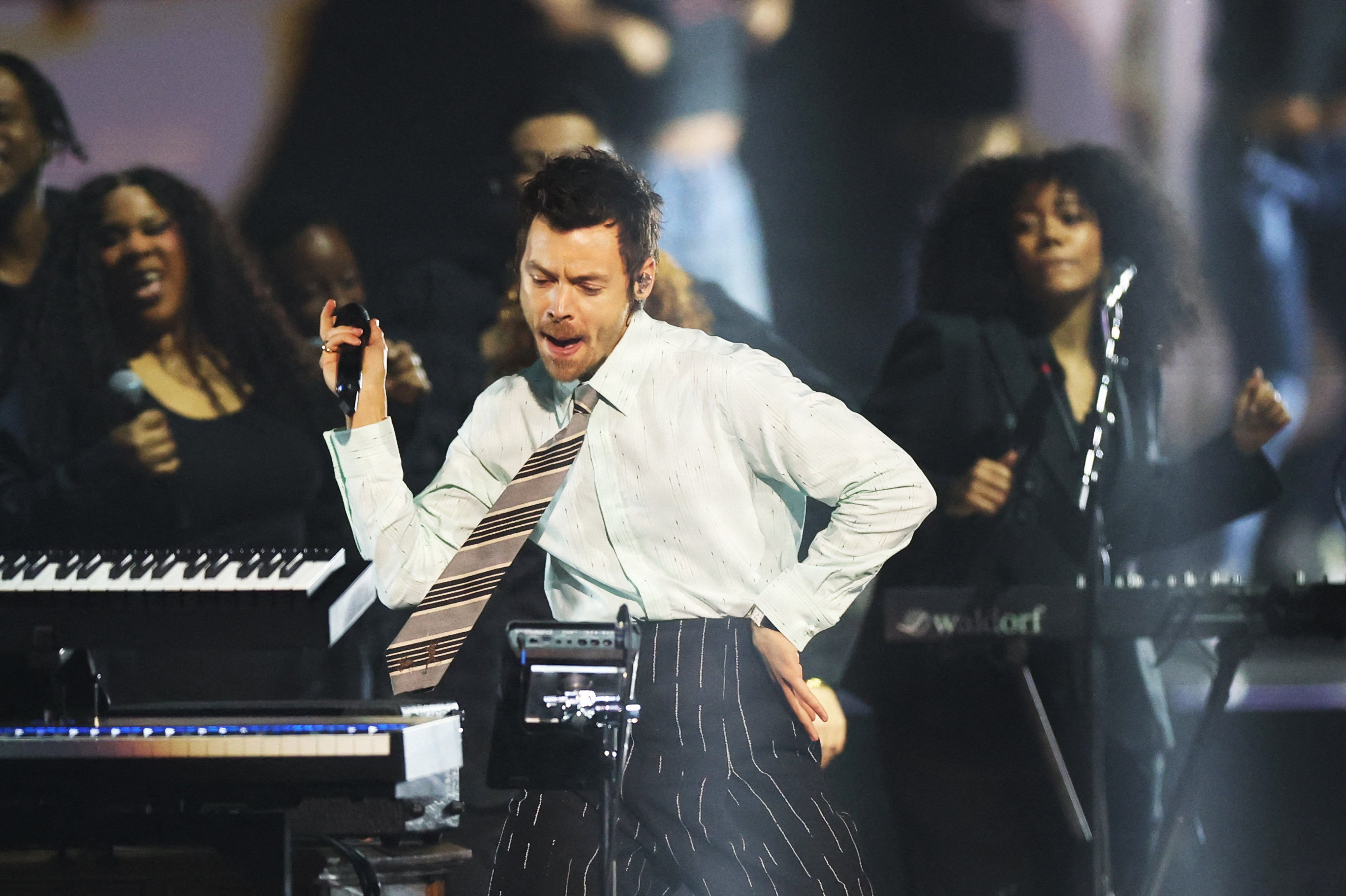 Som solist er Harry Styles kendt for sange som "Sign of the Times", "Adore You" og "Watermelon Sugar". (Arkivfoto).