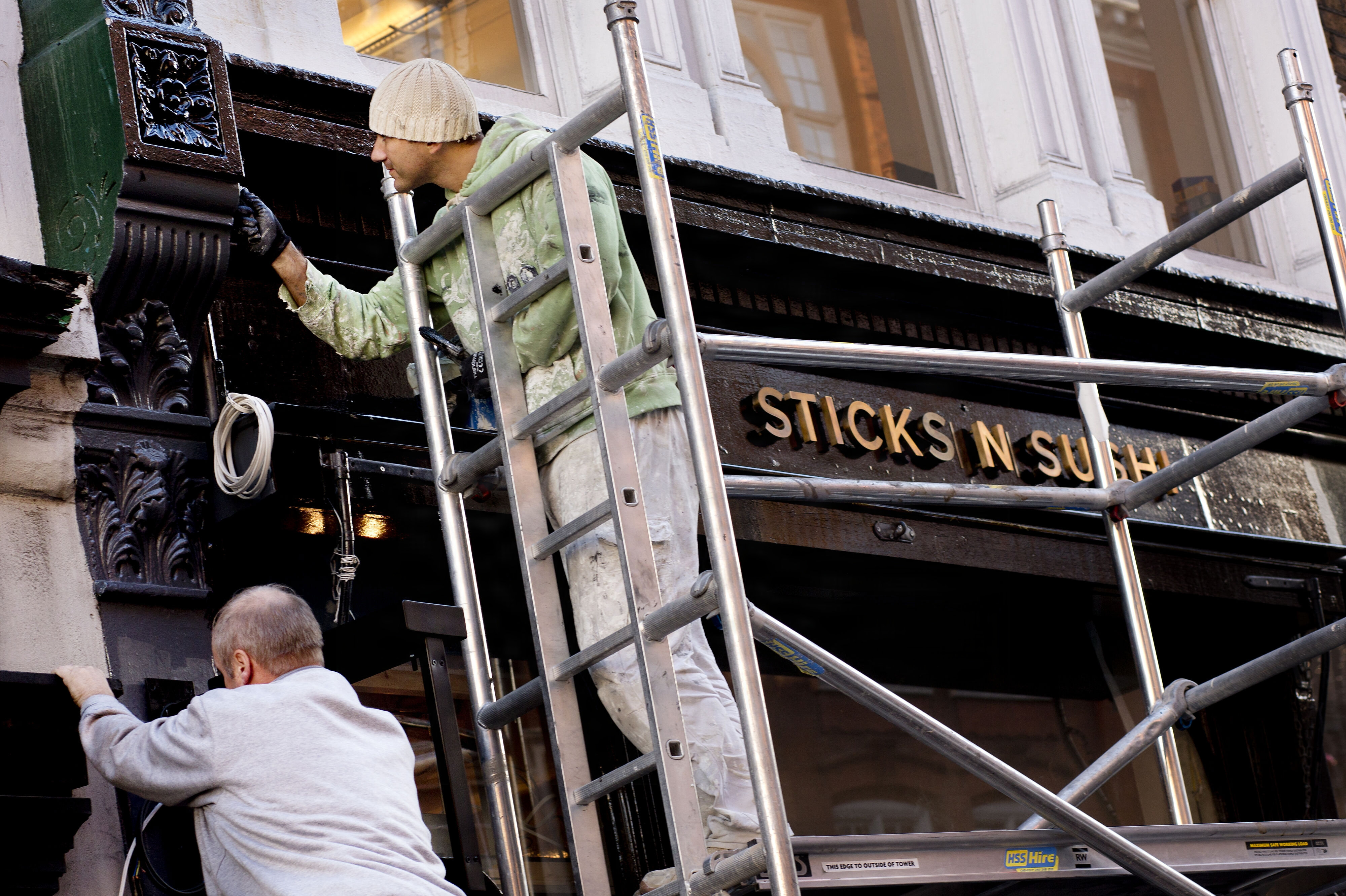 Sticks 'n Sushi åbnede i 2013 en ny restaurant i Covent Garden i det centrale London. (Arkivfoto).