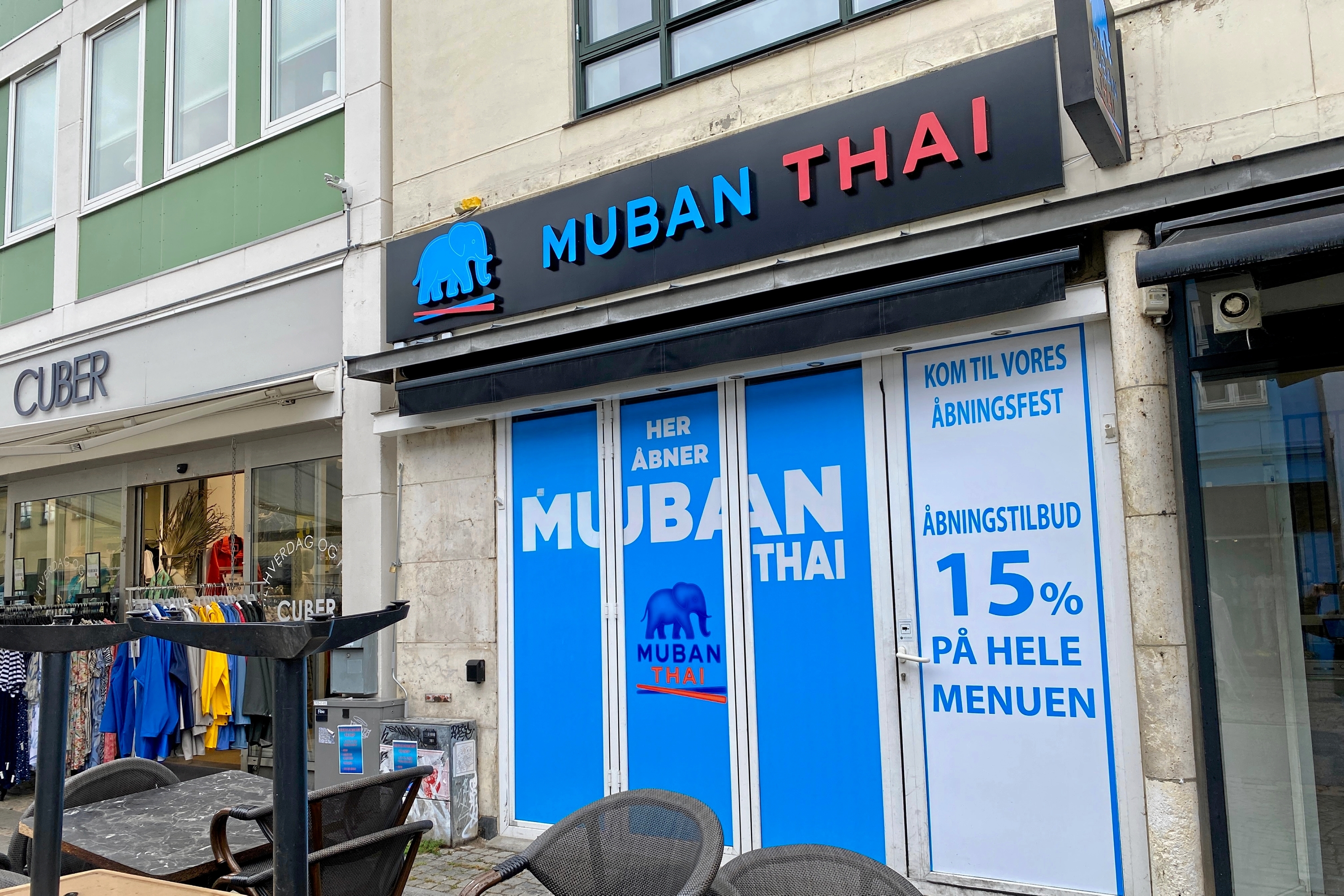 Det tidligere Nudelbiksen på Algade 41 har skiftet navn til Muban Thai. - Lars Ahn Pedersen Det tidligere Nudelbiksen på Algade 41 har skiftet navn til Muban Thai.