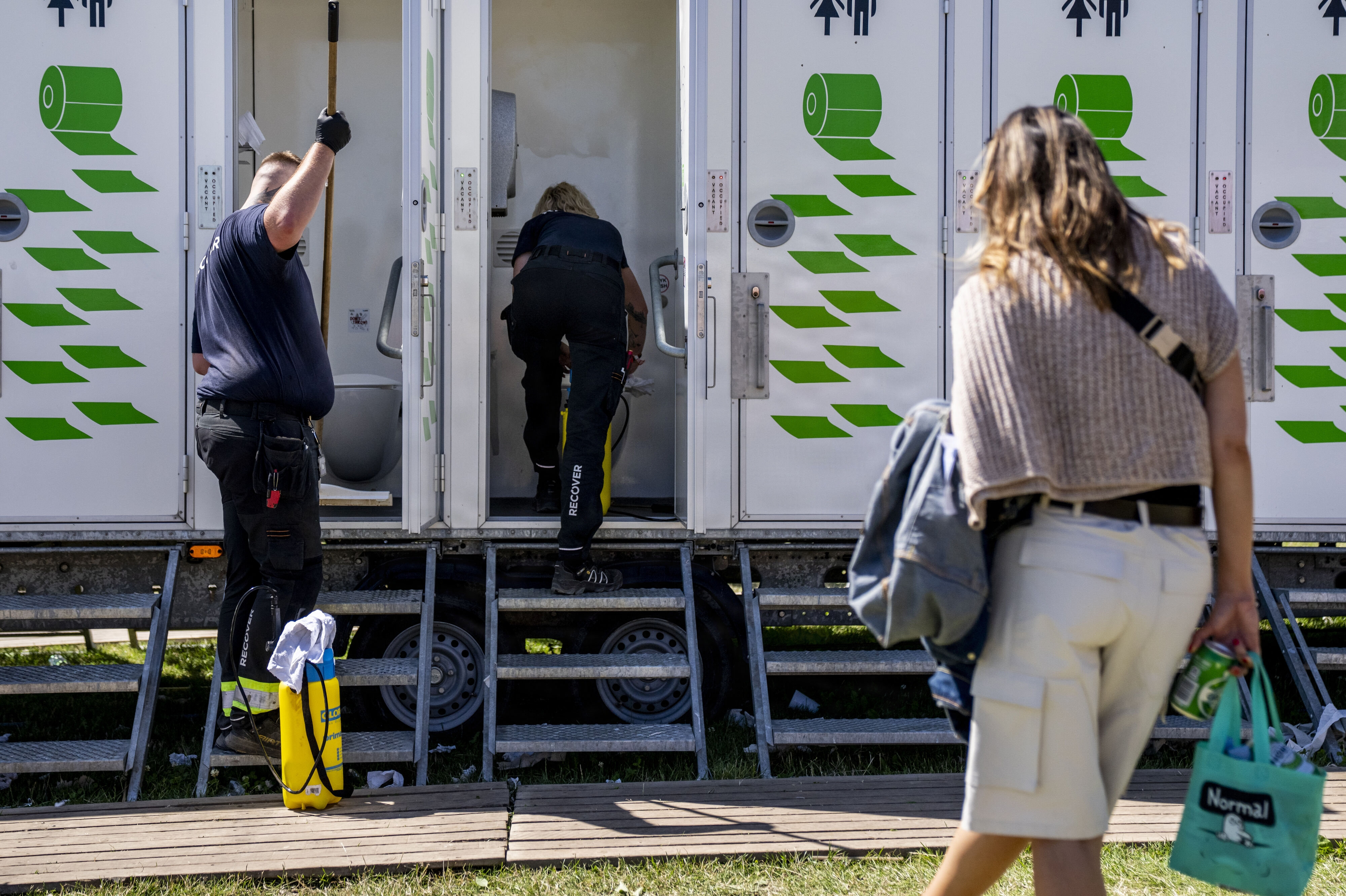 Politiet bekræfter, at der på Roskilde Festival er fundet et vildkamera i nærheden af tissende festivalgæster. (Arkivfoto).
