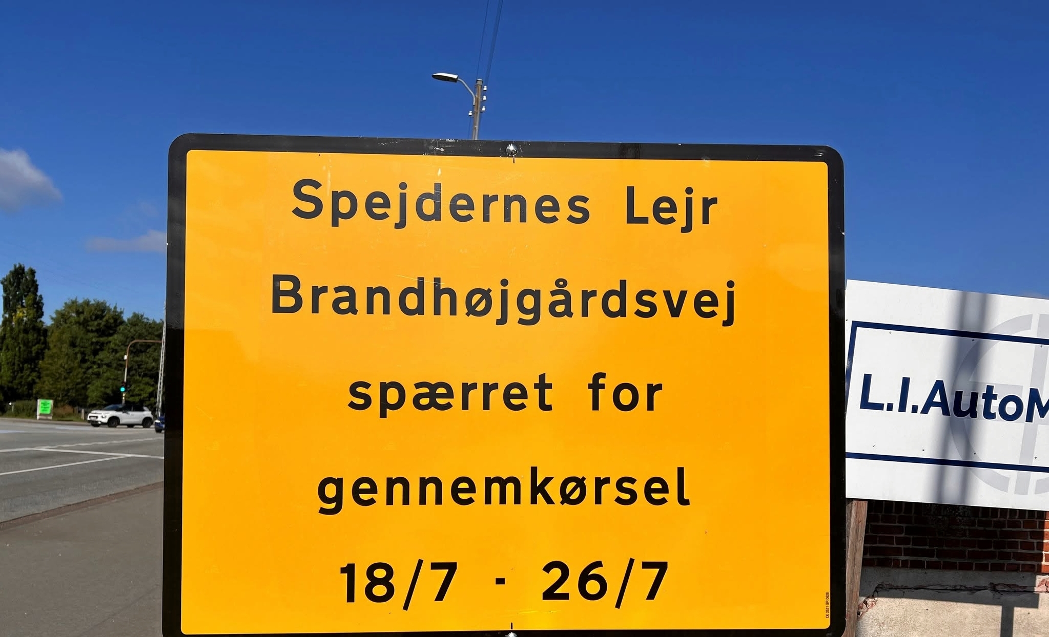 Brandhøjgårdsvej og andre veje er spærret under Spejdernes Lejr 2026. Reerslev er som by ramt af flere vejlukninger. - Høje-Taastrup Kommune Brandhøjgårdsvej og andre veje er spærret under Spejdernes Lejr 2026. Reerslev er som by ramt af flere vejlukninger.