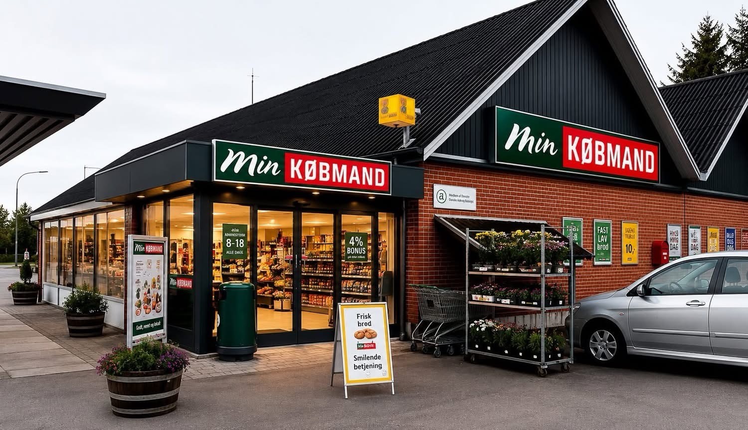 Butikken i Kundby - som man lige nu forestiller sig, den kommer til at tage sig ud i sin ny skikkelse.