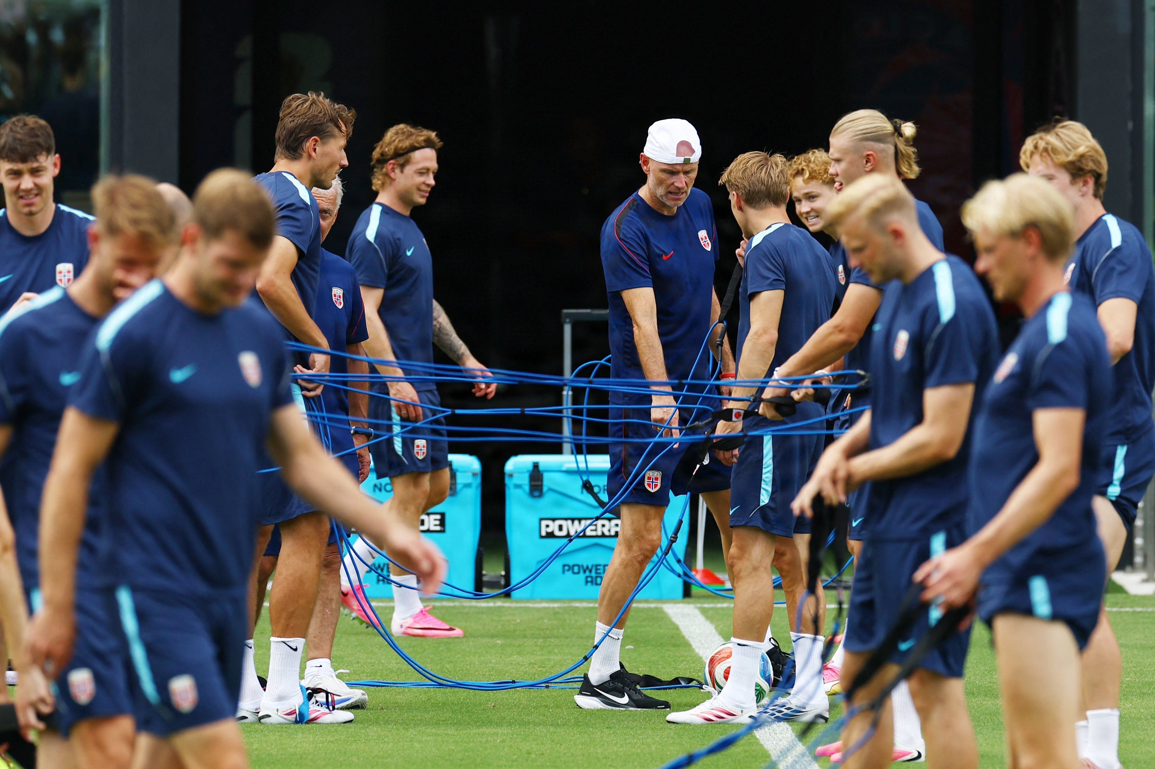 Norge har primært trænet taktisk i varmen i Miami inden mødet med England ved VM.
