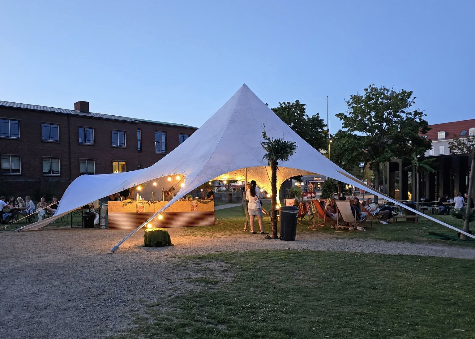 Der var nærmest sydlandsk stemning lørdag aften i Ringsted