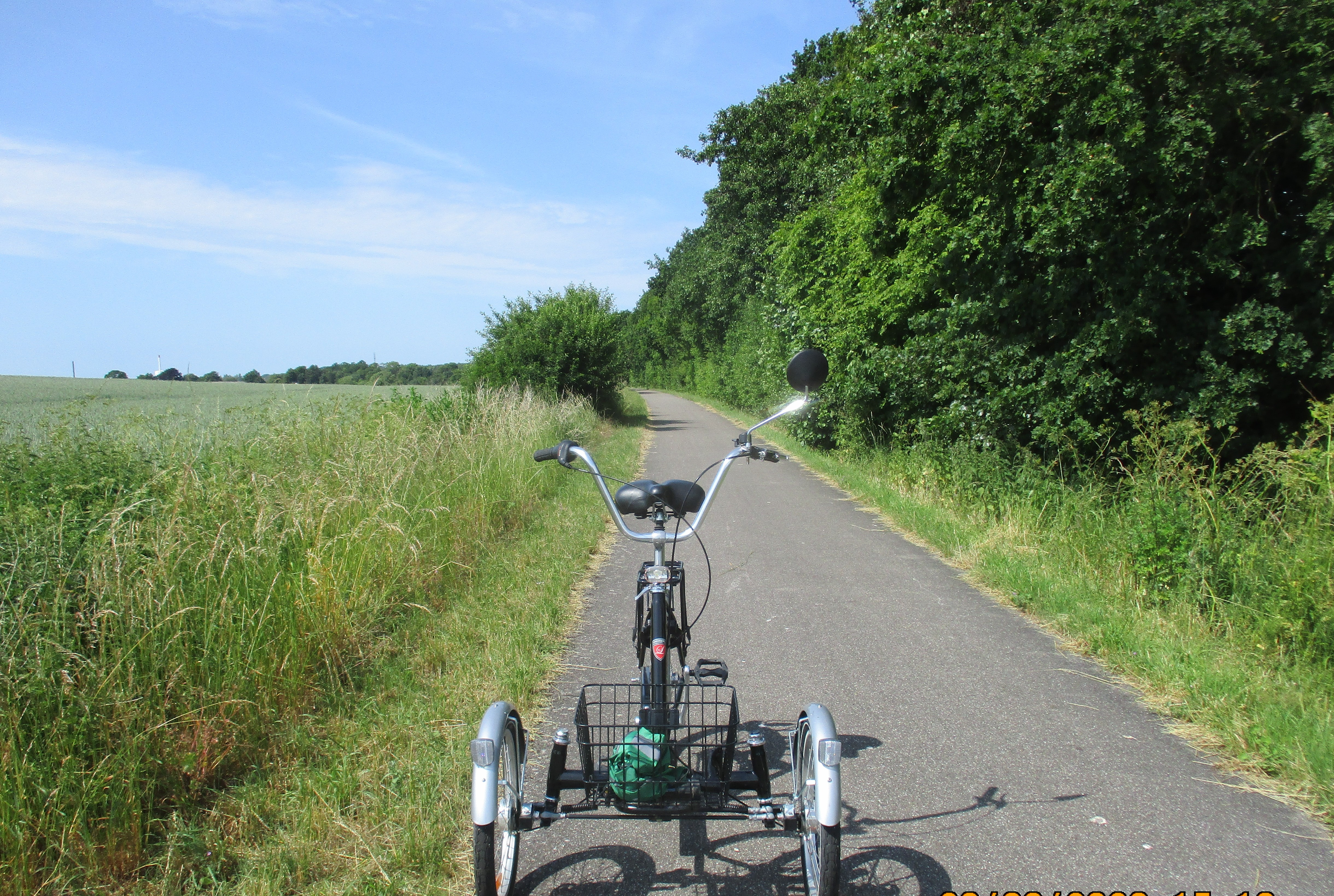 Kurt A. Nissen fremhæver Fodsporet på billedet som et godt sted at køre på blandt andet trehjulet cykel. Andre steder er der problemer.