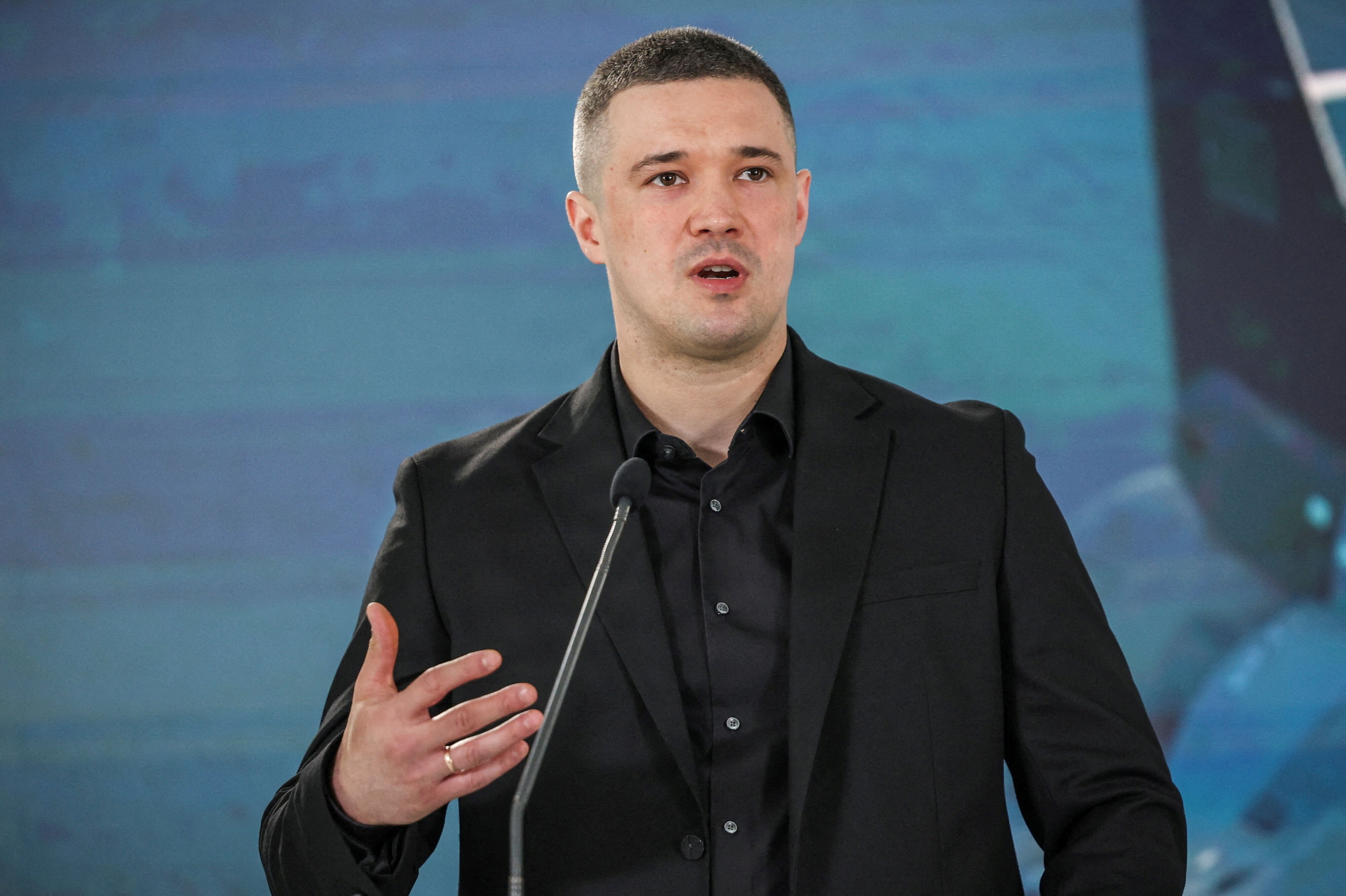 35-årige Mykhajlo Fedorov meddelte onsdag, at han fratræder sin post som Ukraines forsvarsminister. (Arkivfoto).