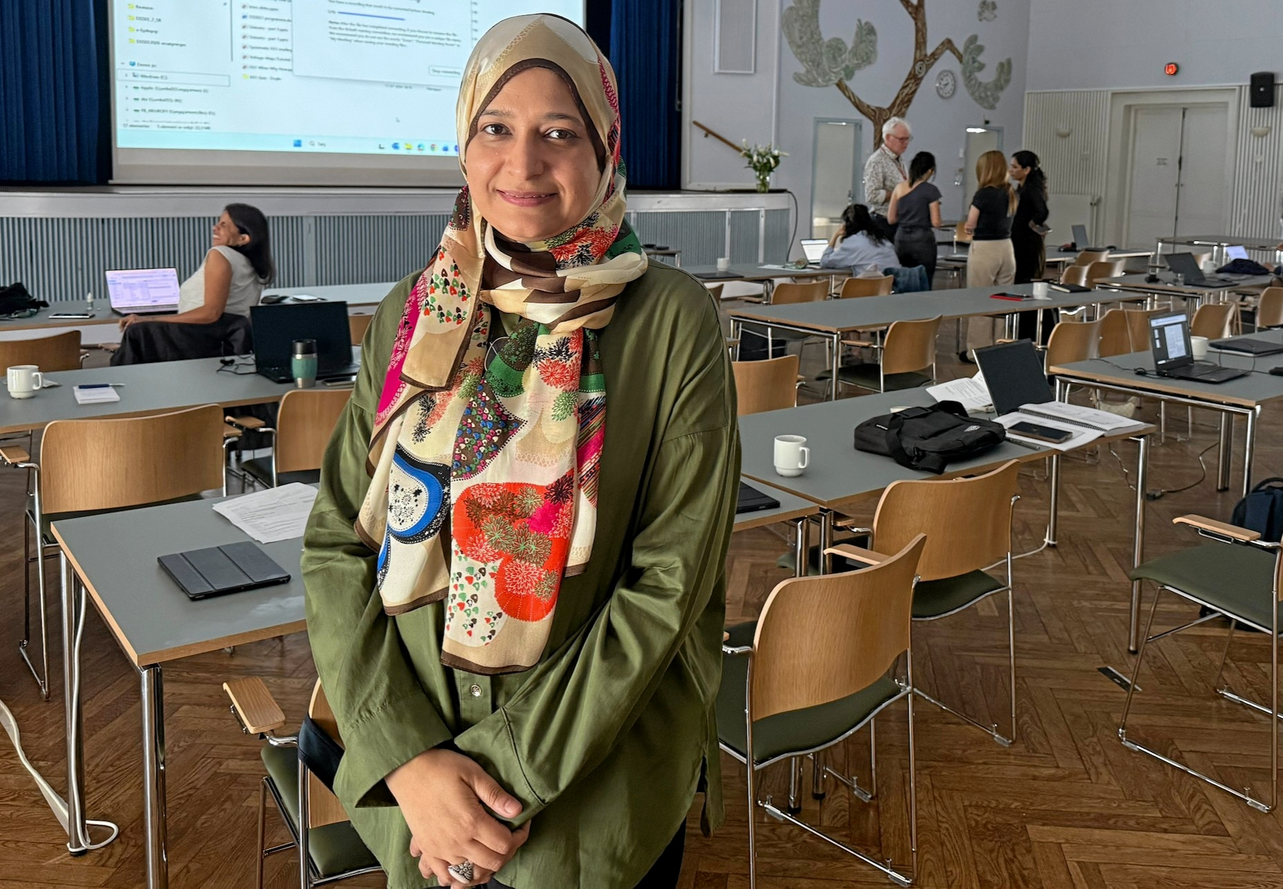 Nogle af deltagerne kommer langvejsfra. Her er det Hina Naz Abbasi fra De Forenede Arabiske Emirater.