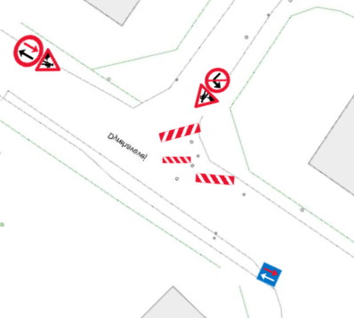 Det er her i krydset Dyrehavevej/Ved Skovgærdet, at arbejdet finder sted.