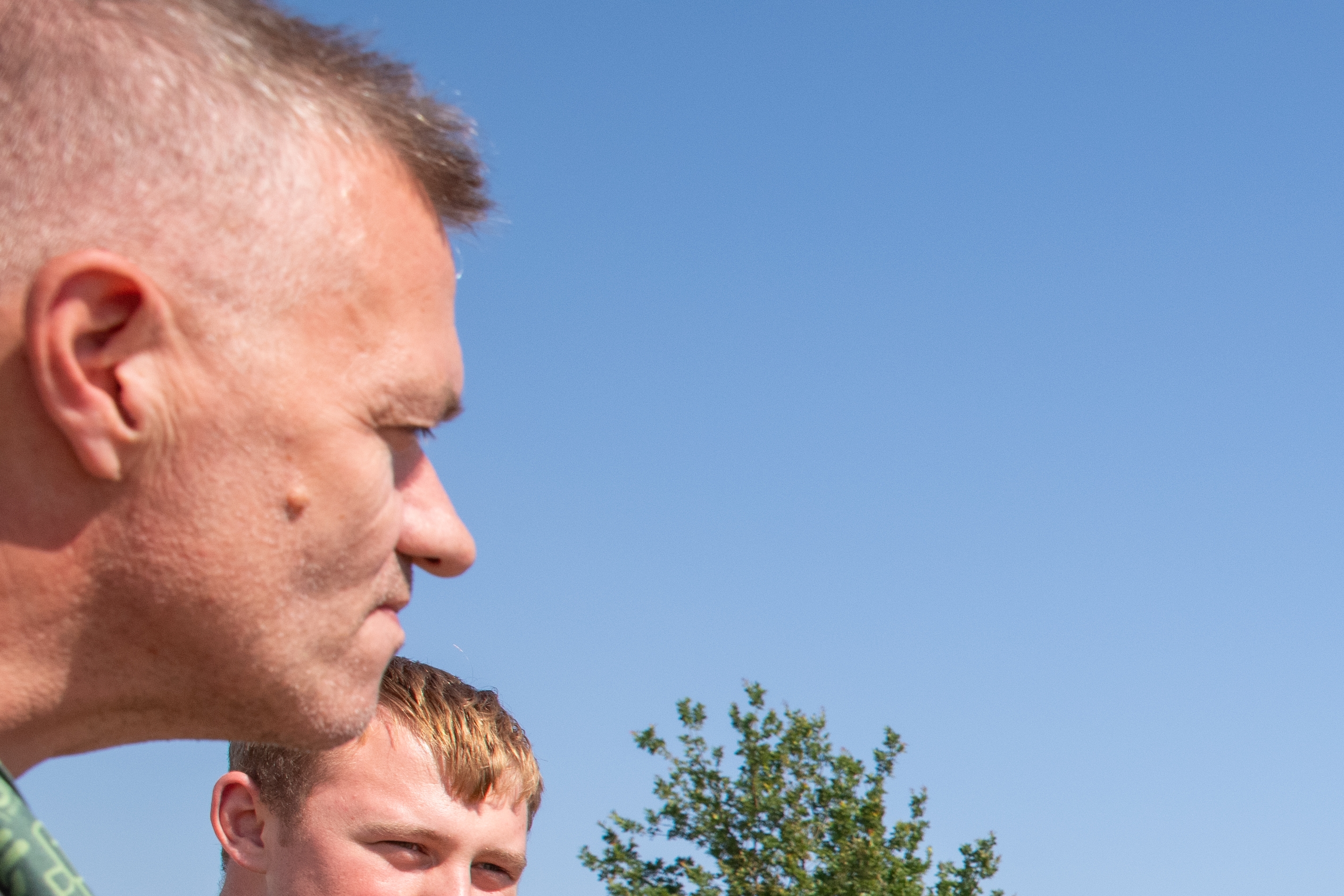 Med temperaturer omkring de 30 grader har der været brug for at blive kølet af. - Heine Dransfeldt / Spejdernes Lejr 2026 Med temperaturer omkring de 30 grader har der været brug for at blive kølet af.